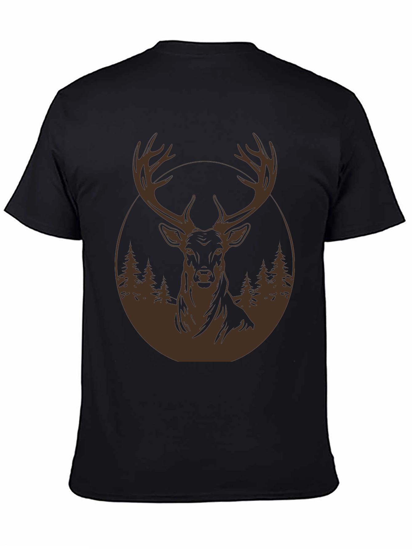 Deer Forest Graphic T-Shirt - 4