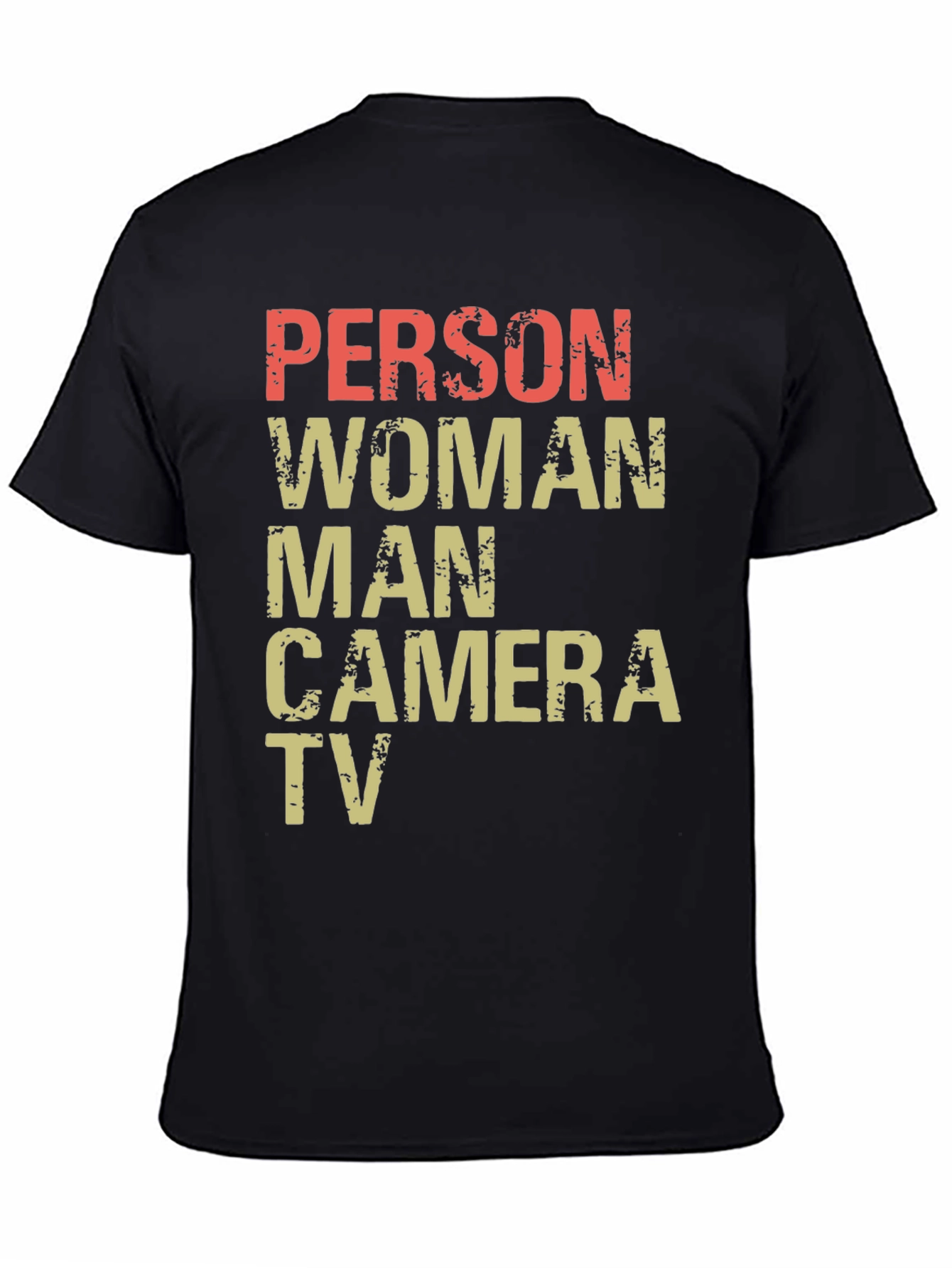 Black Person Woman Man Camera TV Men's T-Shirt view 4