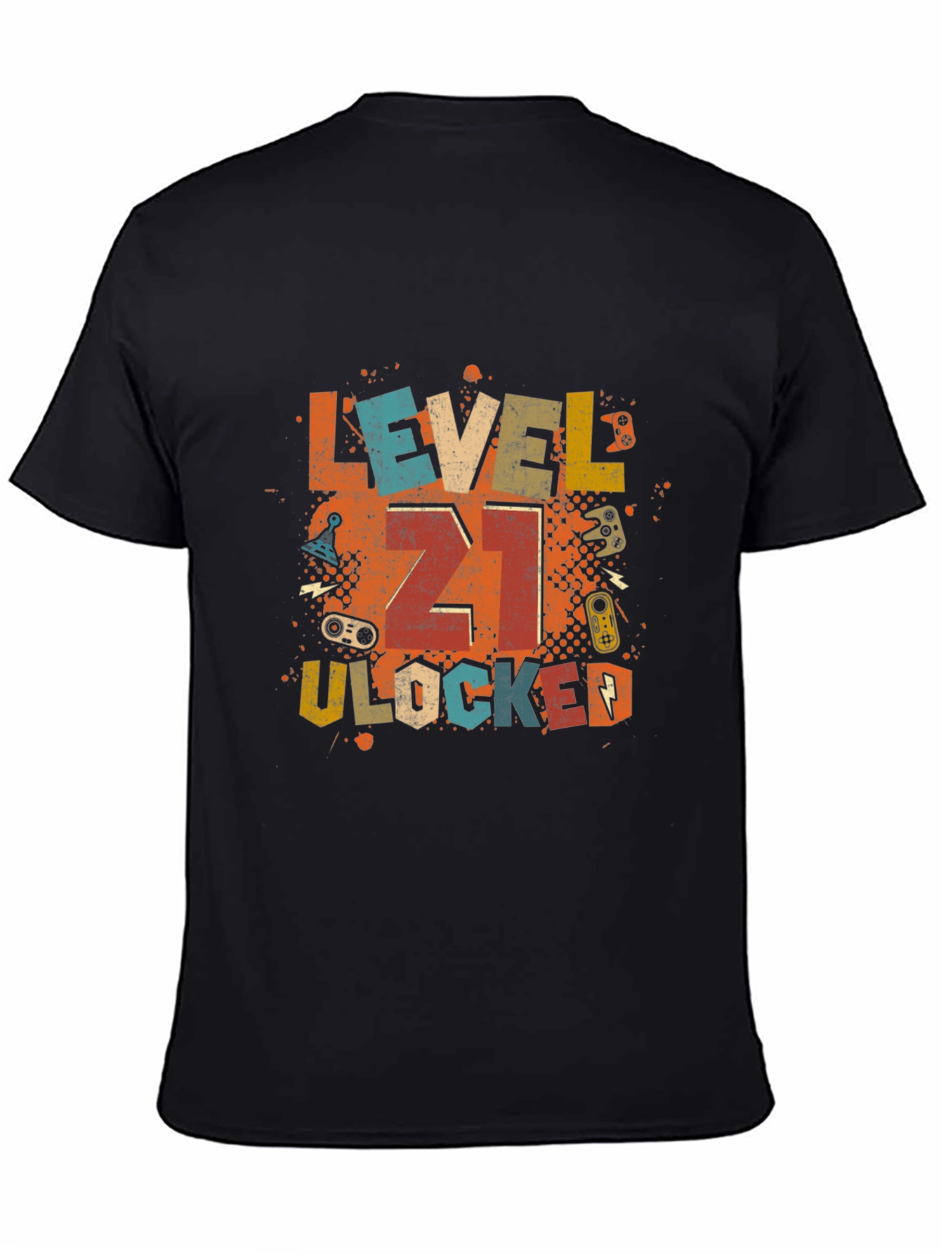 Black Level 21 Unlocked Gamer T-Shirt view 4
