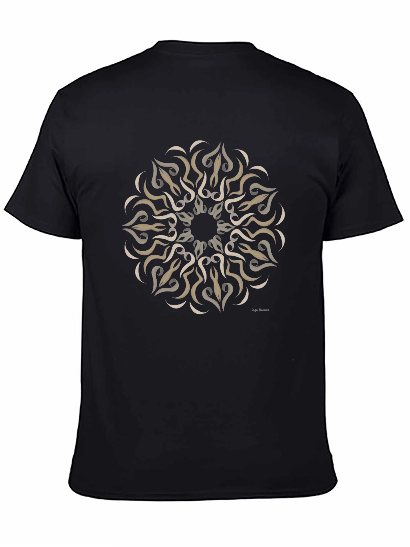 Black Tribal Sunburst Graphic T-Shirt view 4