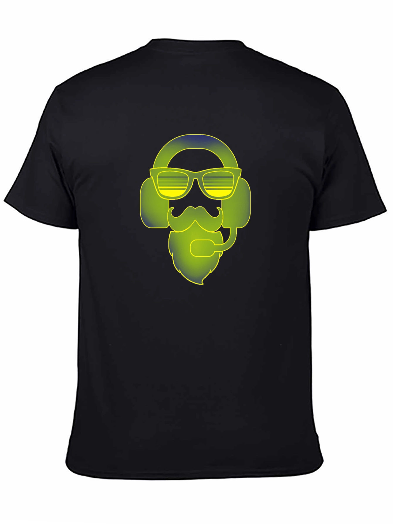 Black Gamer Beard T-Shirt - Cool Graphic Tee for Gaming Fans view 4