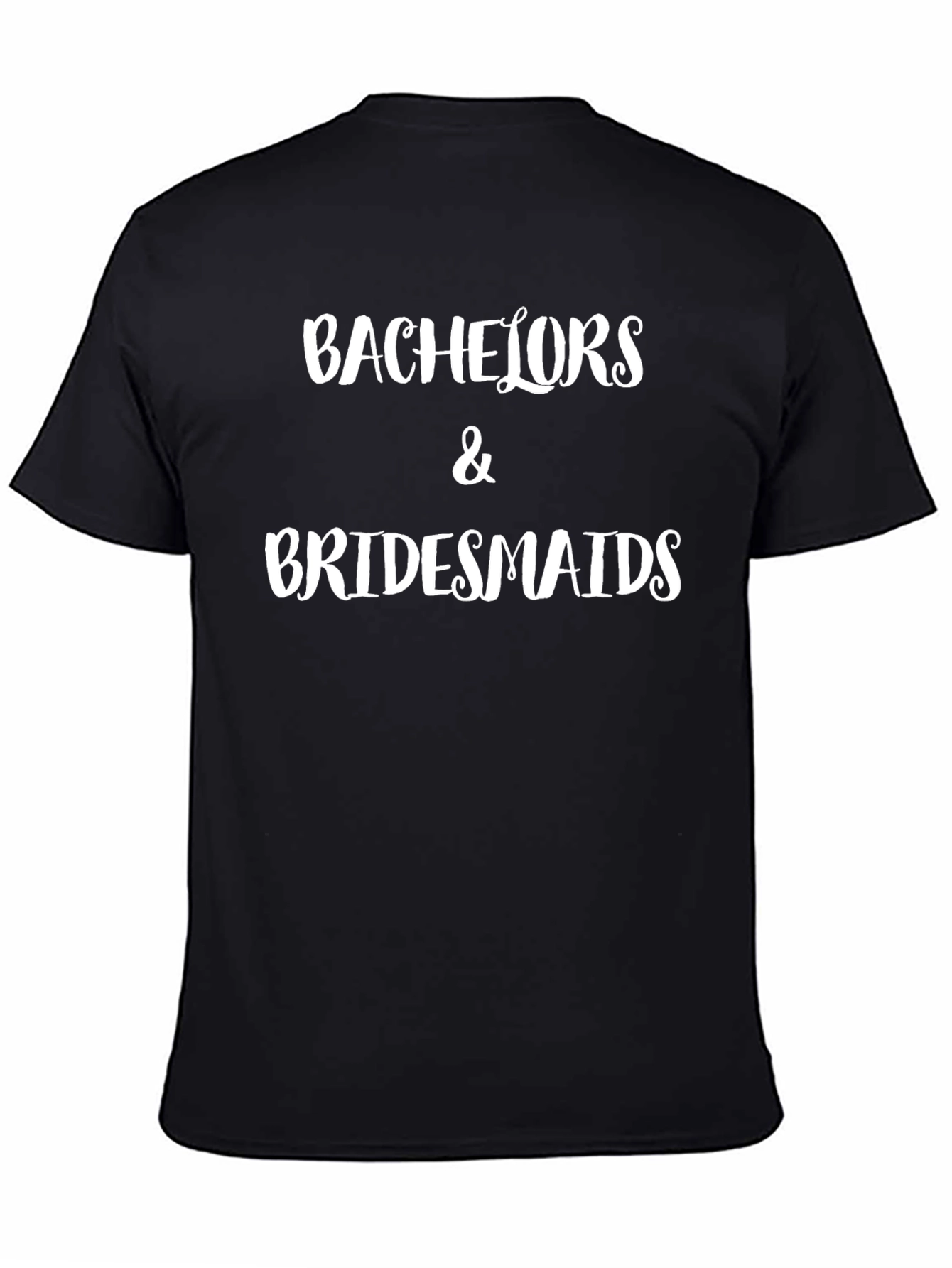 Black Bachelors & Bridesmaids Graphic T-Shirt view 4