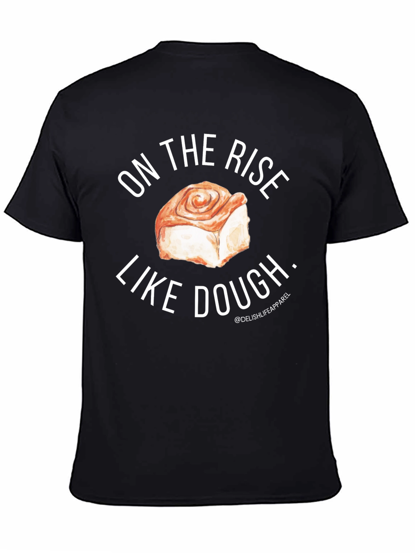 Black On The Rise Like Dough Black T-Shirt view 4