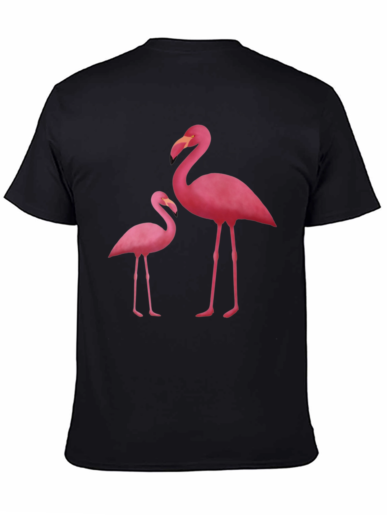 Black Flamingo Graphic Tee - Black Cotton Blend view 4