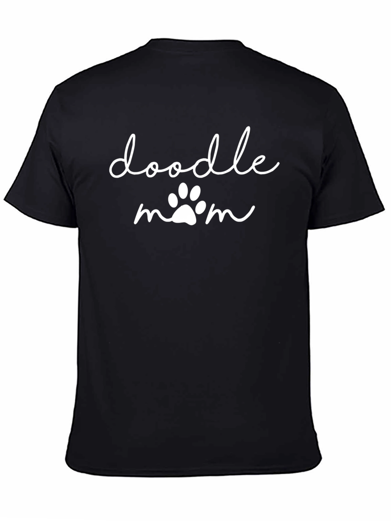 Black Doodle Mom T-Shirt view 4
