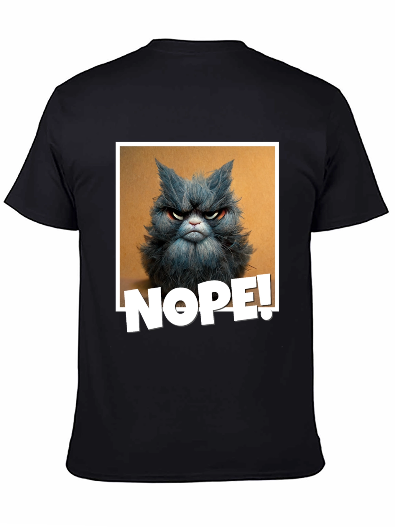 Black Grumpy Cat "NOPE!" Graphic Tee view 4
