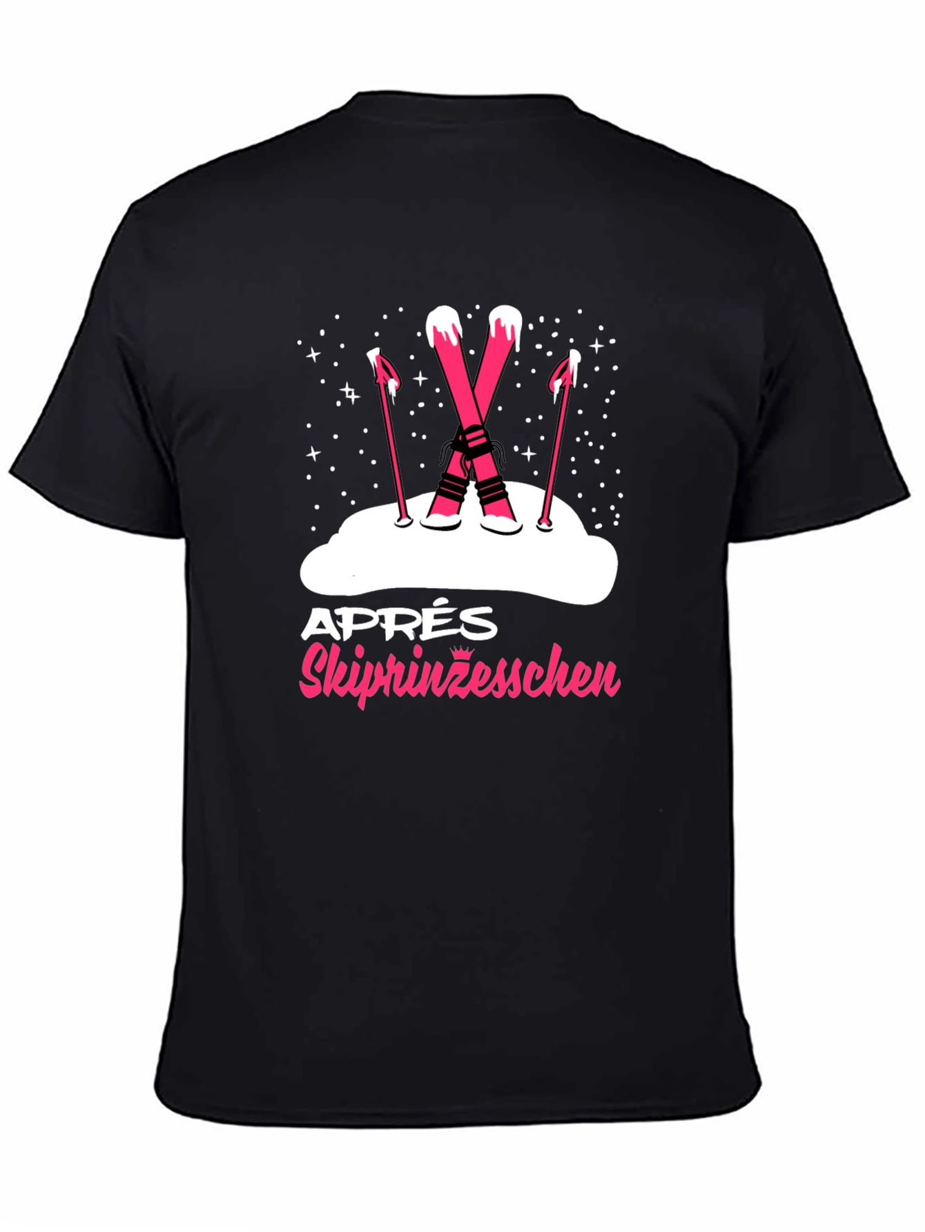 Black Ski Princess T-Shirt - Après Ski Style view 4