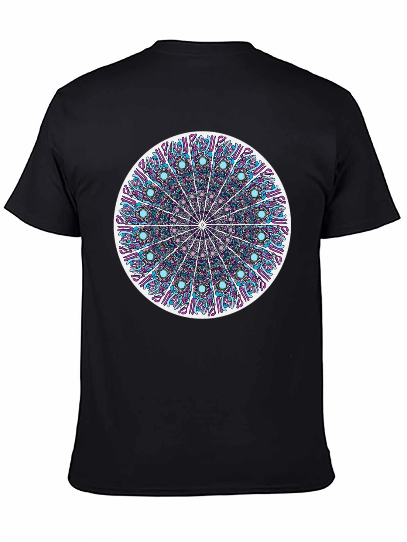 Black Mandala Graphic Tee - Stylish Unisex T-Shirt view 4
