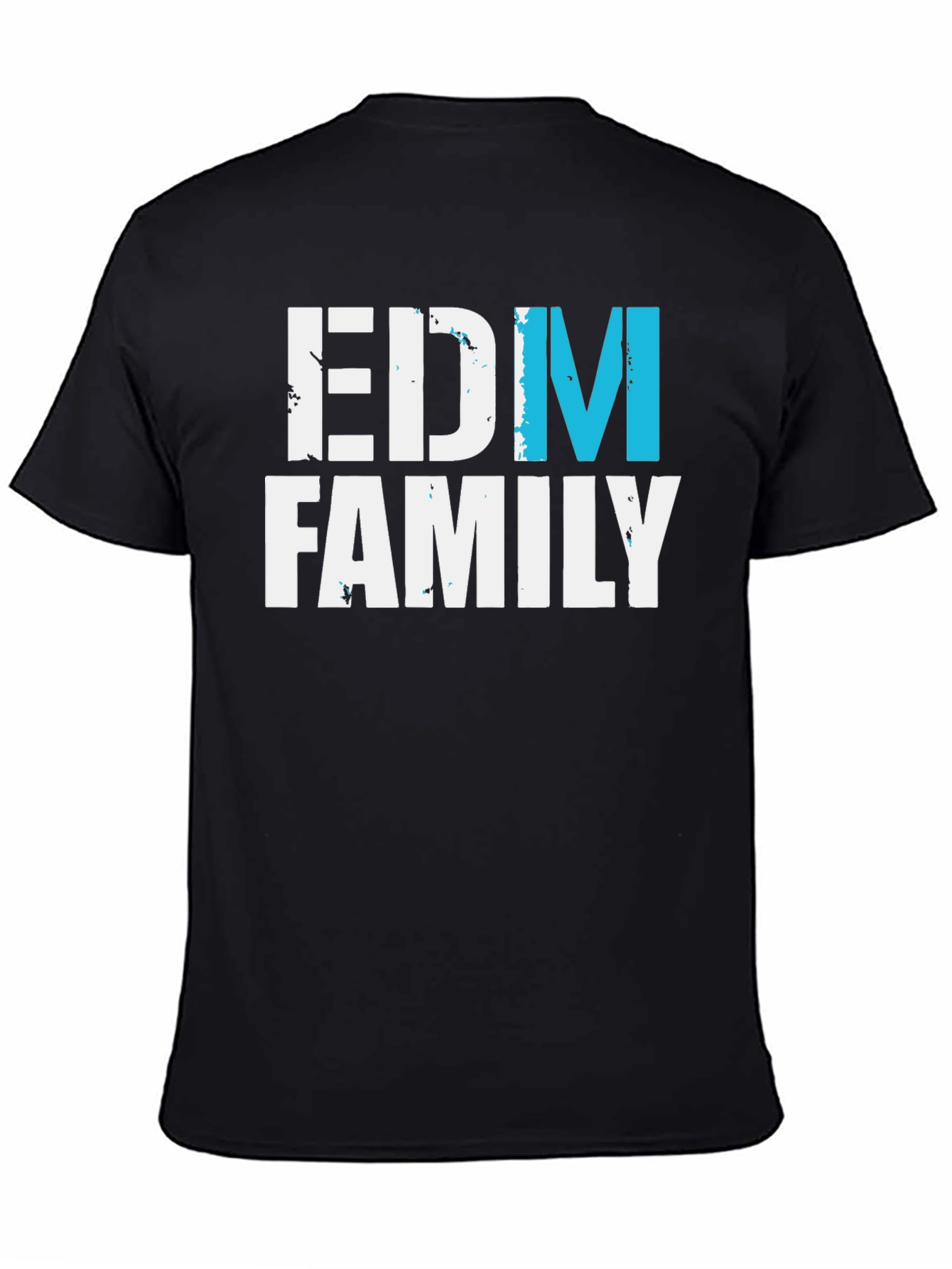 Black EDM Family T-Shirt - Music Lover Tee view 4