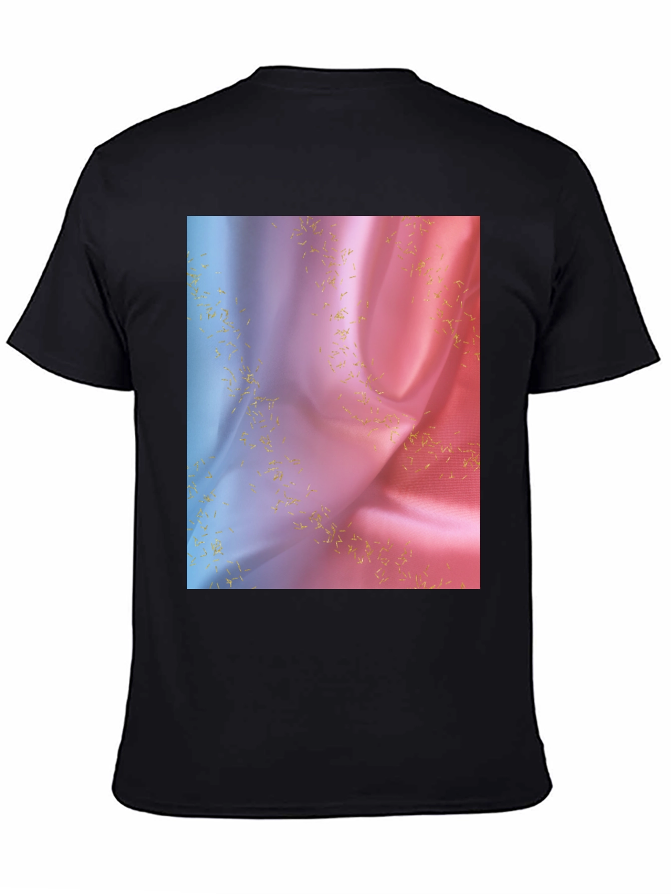 Black Silk Gradient T-Shirt view 4