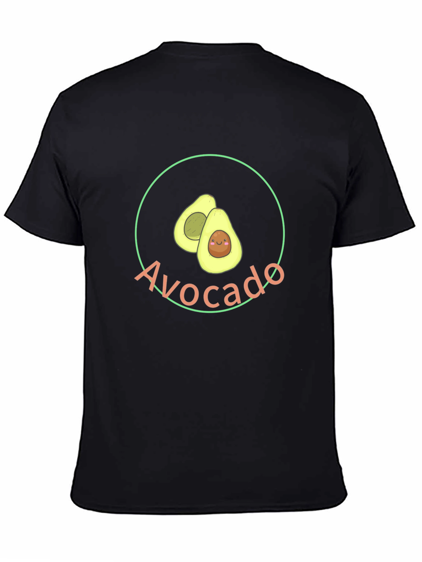 Black Avocado Graphic Tee - Trendy Unisex T-Shirt view 4