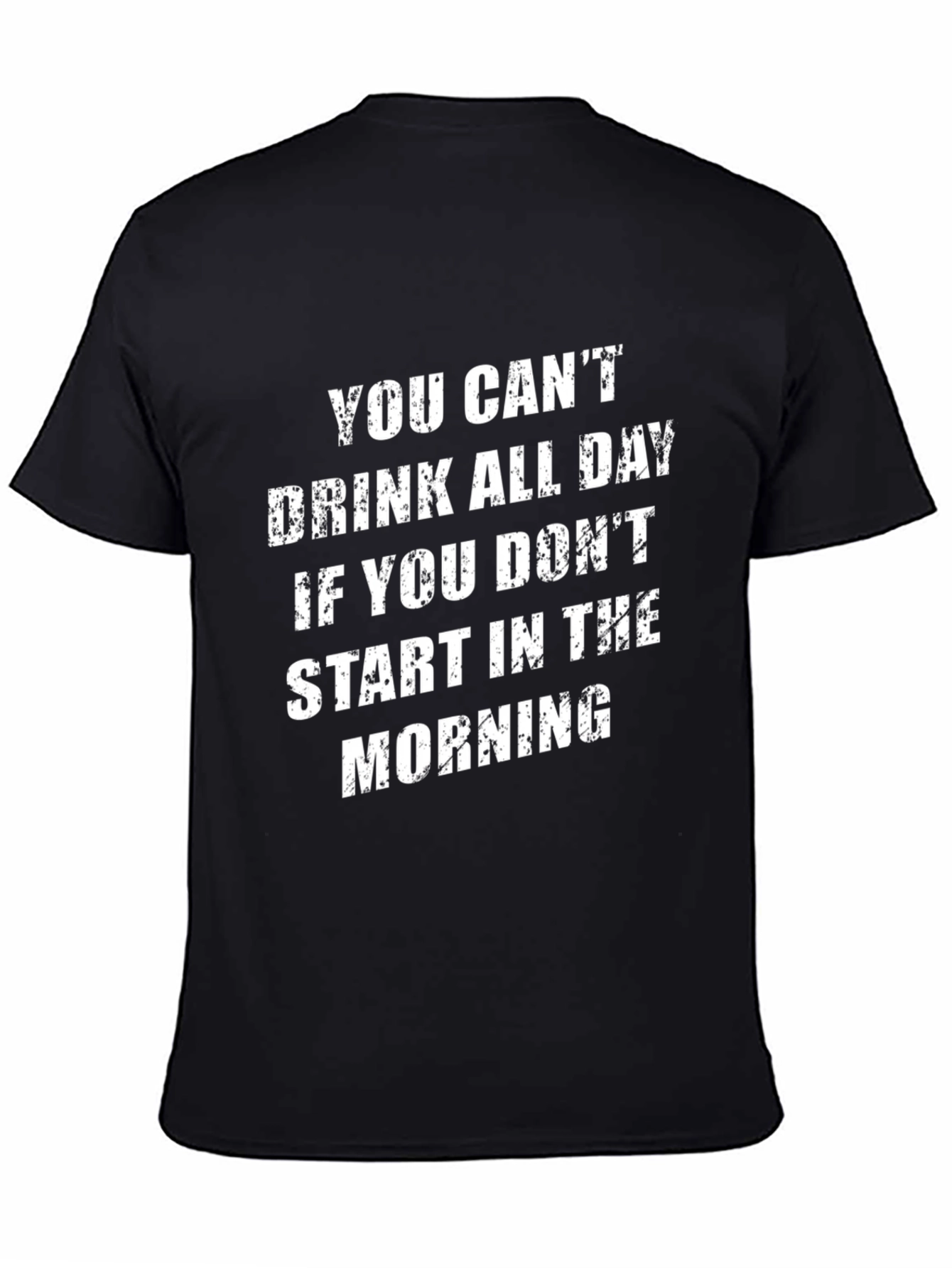 Black Funny Drinking All Day Graphic Tee view 4