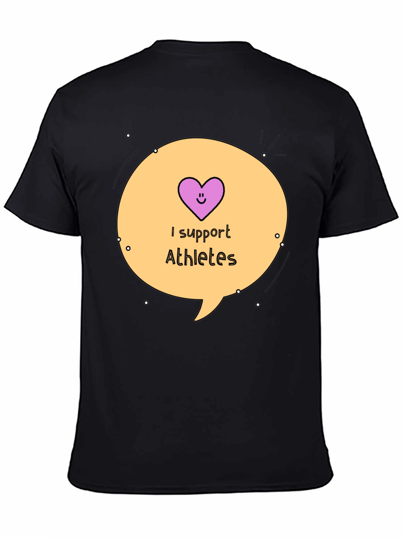 I Support Athletes Graphic Tee - 4