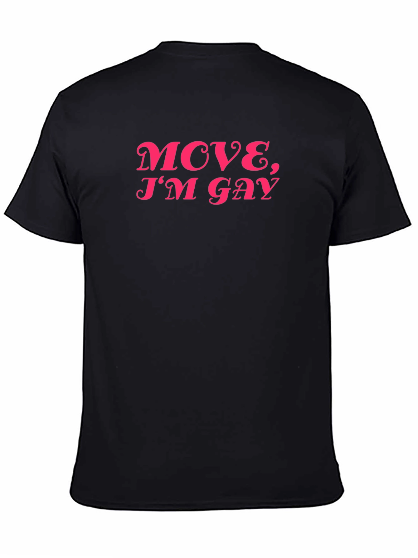 Black Move, I'm Gay Graphic Tee - Black view 4
