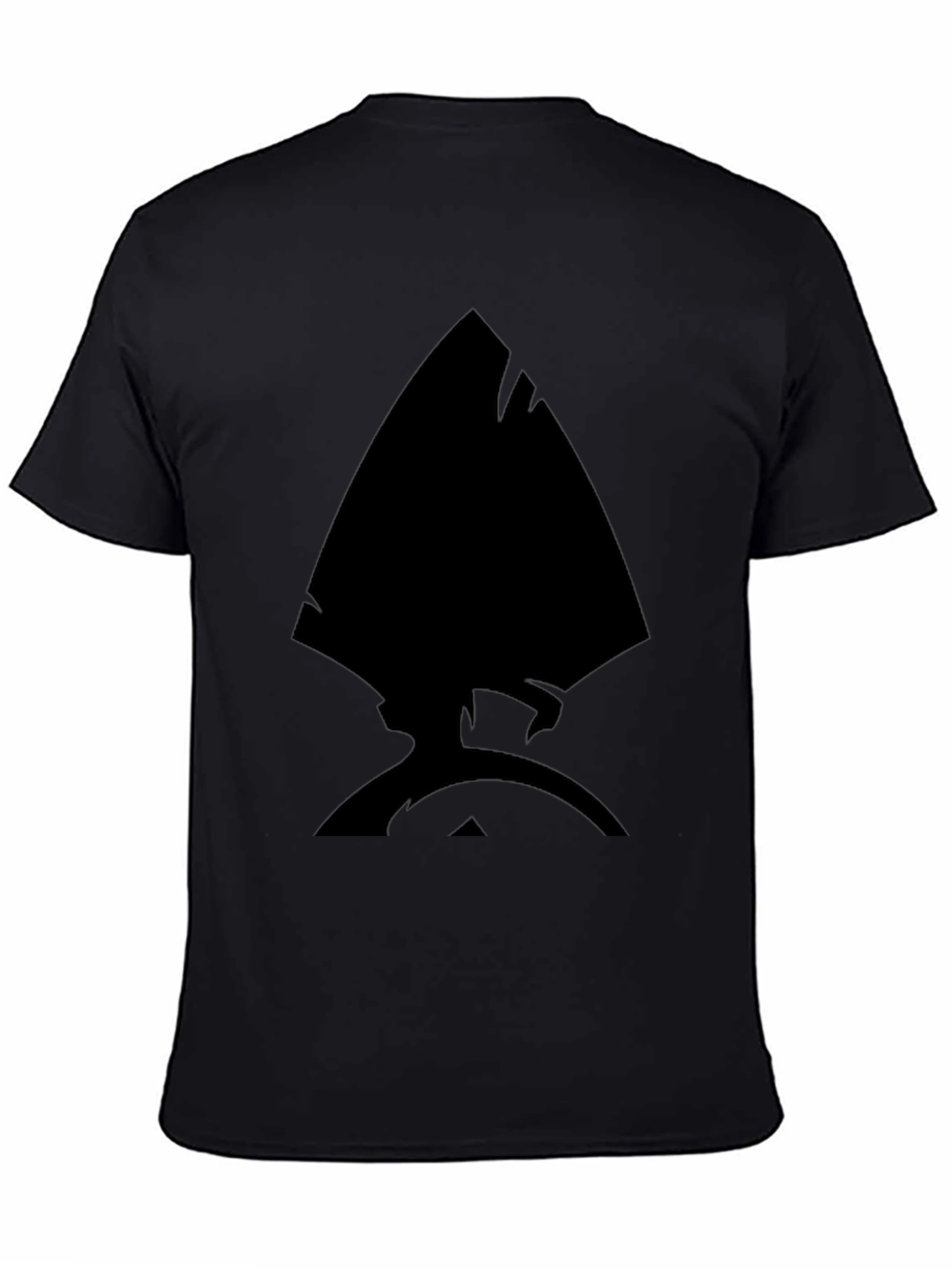 Ace Spade Graphic Tee - Black Casual T-Shirt - 4