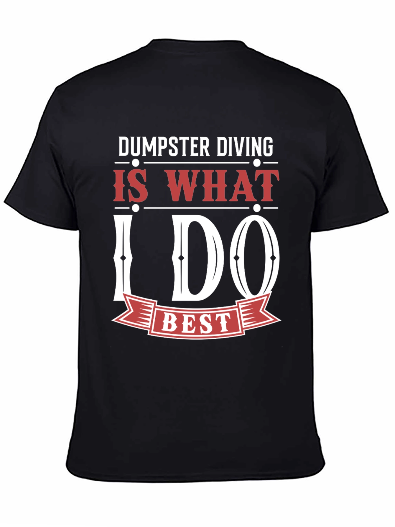 Black Dumpster Diving Graphic Tee - Black view 4