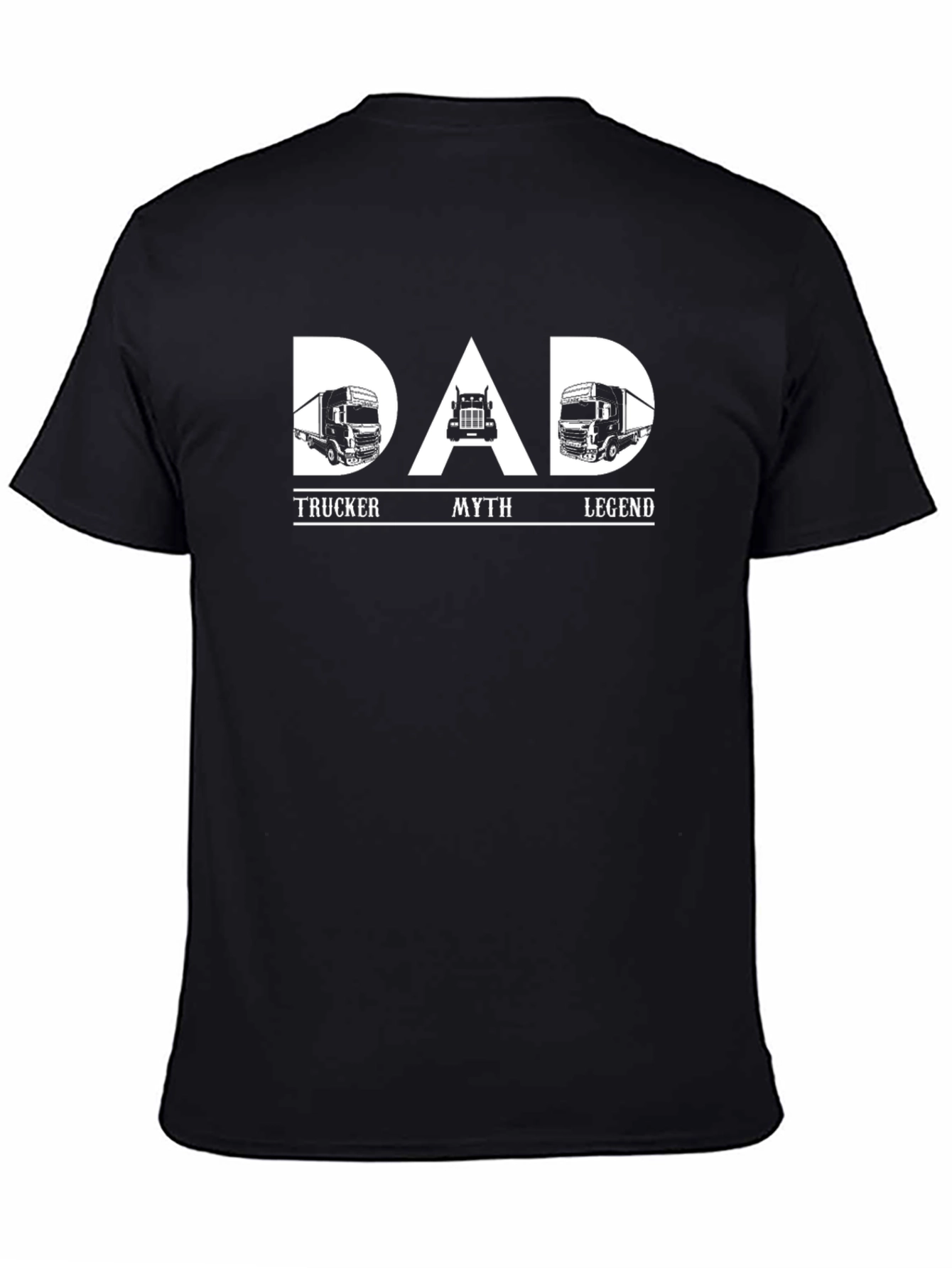 Black Trucker Dad Legend T-Shirt view 4