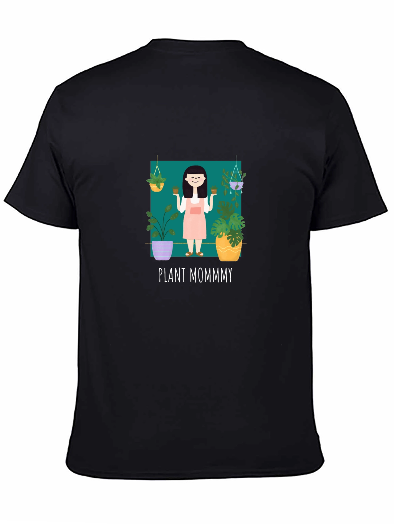 Black Plant Mommy Graphic T-Shirt view 4