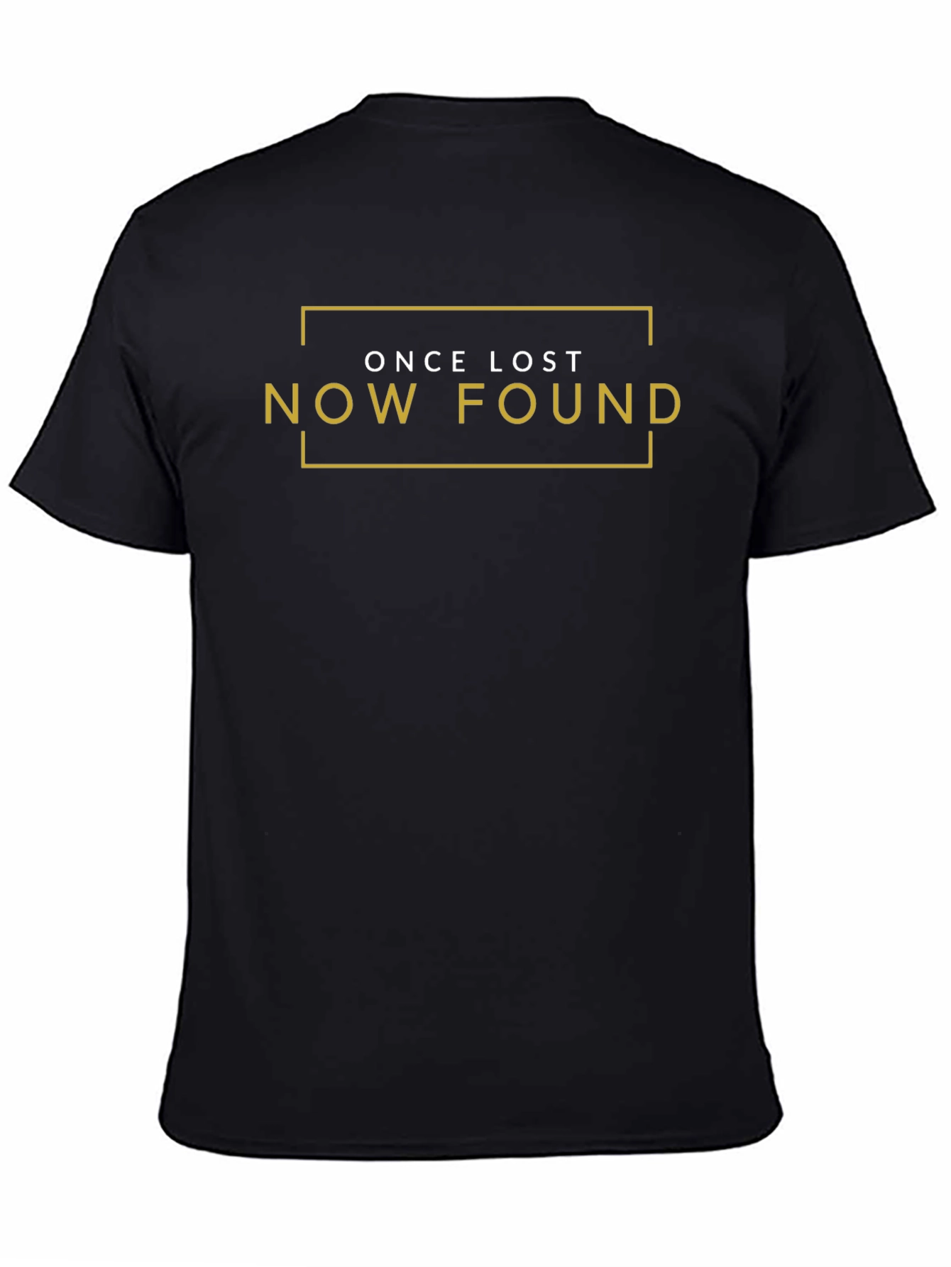 Black Once Lost Now Found Graphic Tee - Black view 4