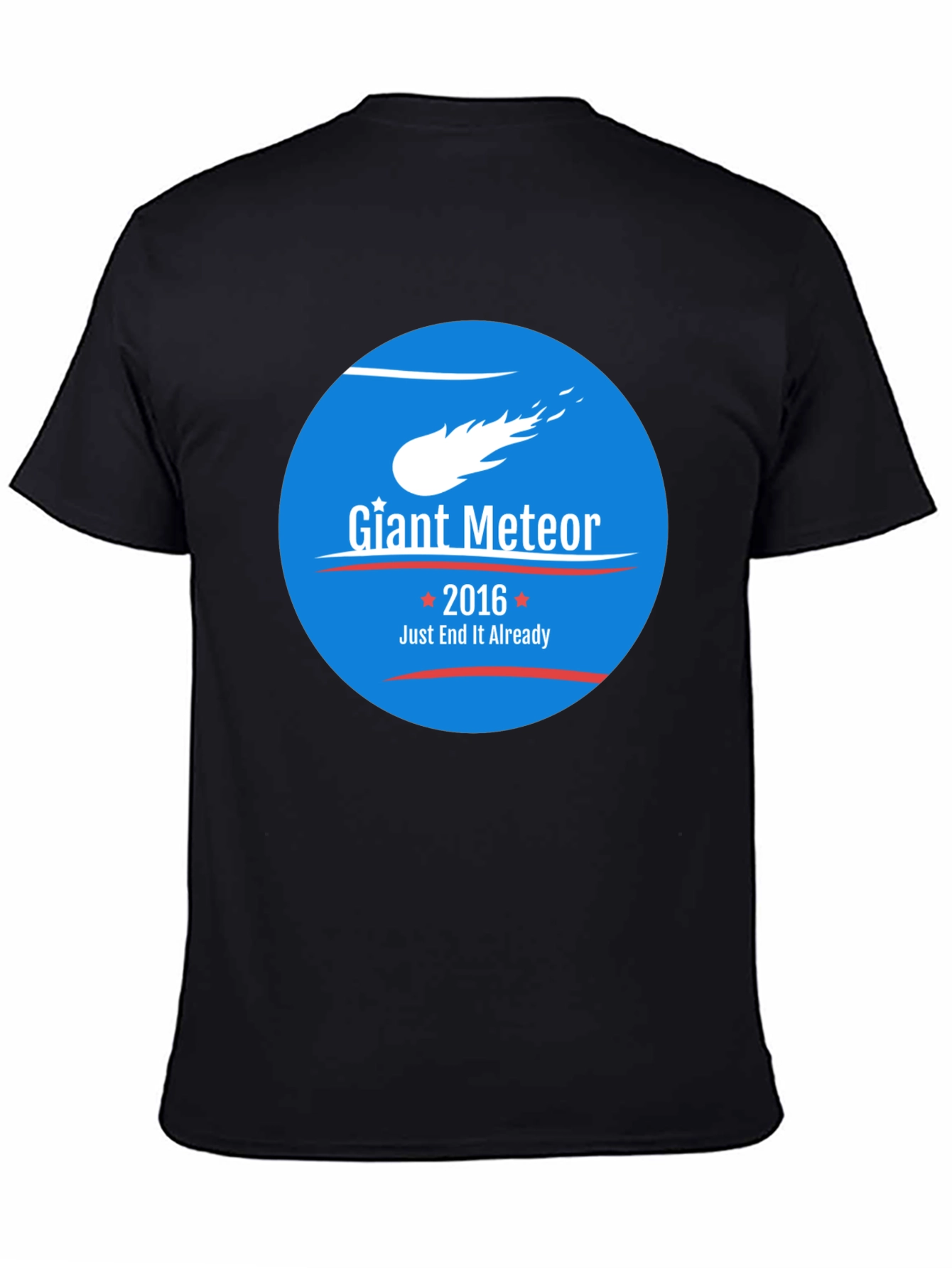 Black Giant Meteor 2016 Funny T-Shirt view 4