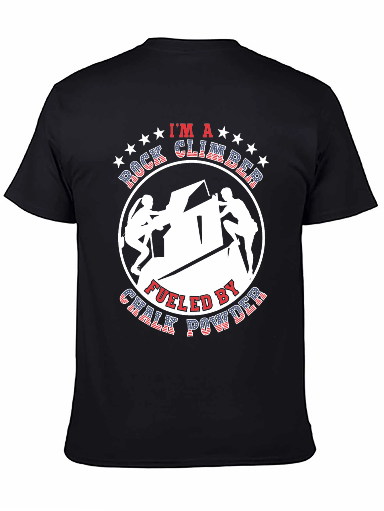 Black Rock Climber Chalk Powder Graphic Tee view 4
