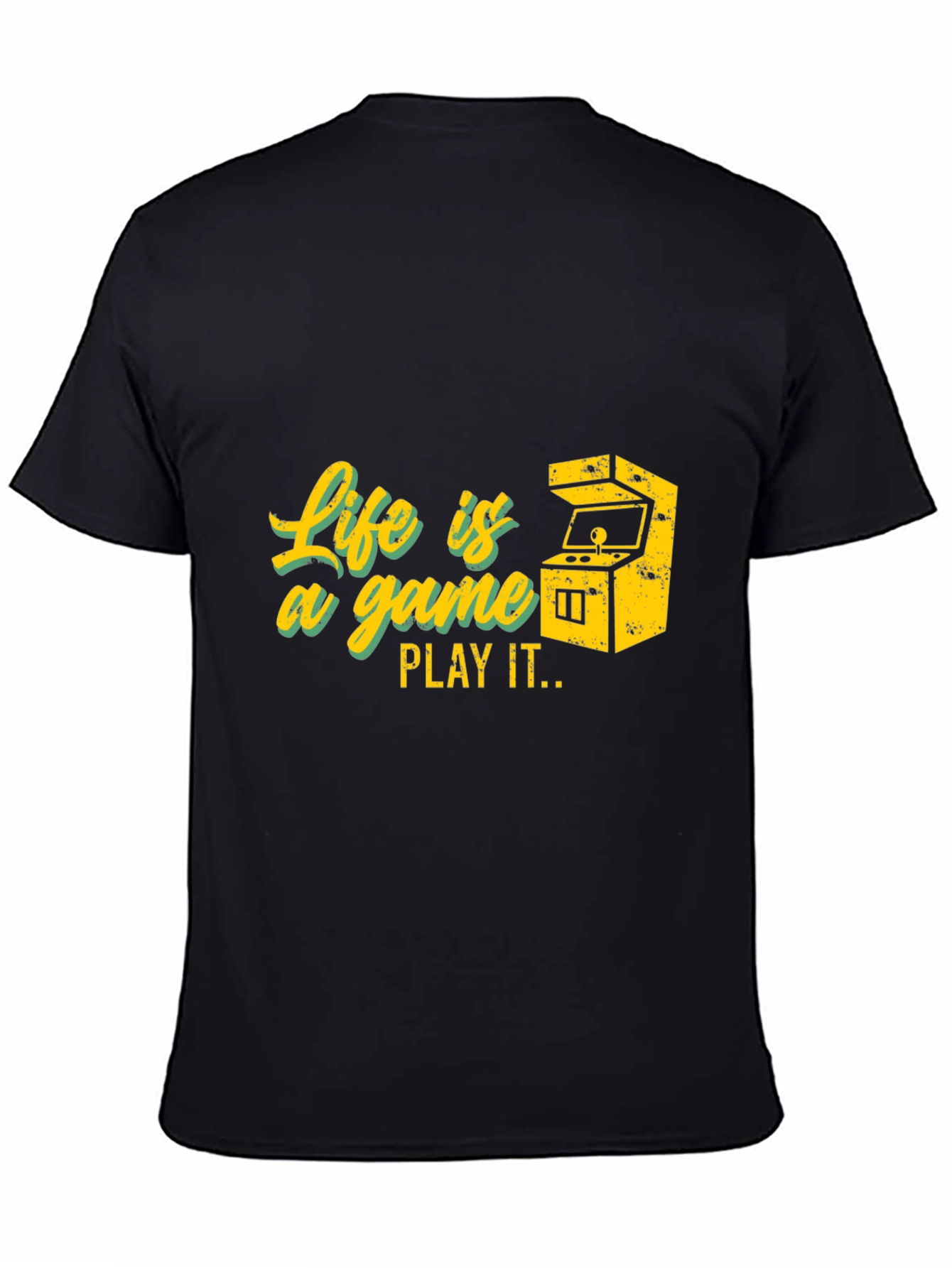 Black Life is a Game T-Shirt - Gamer Style view 4