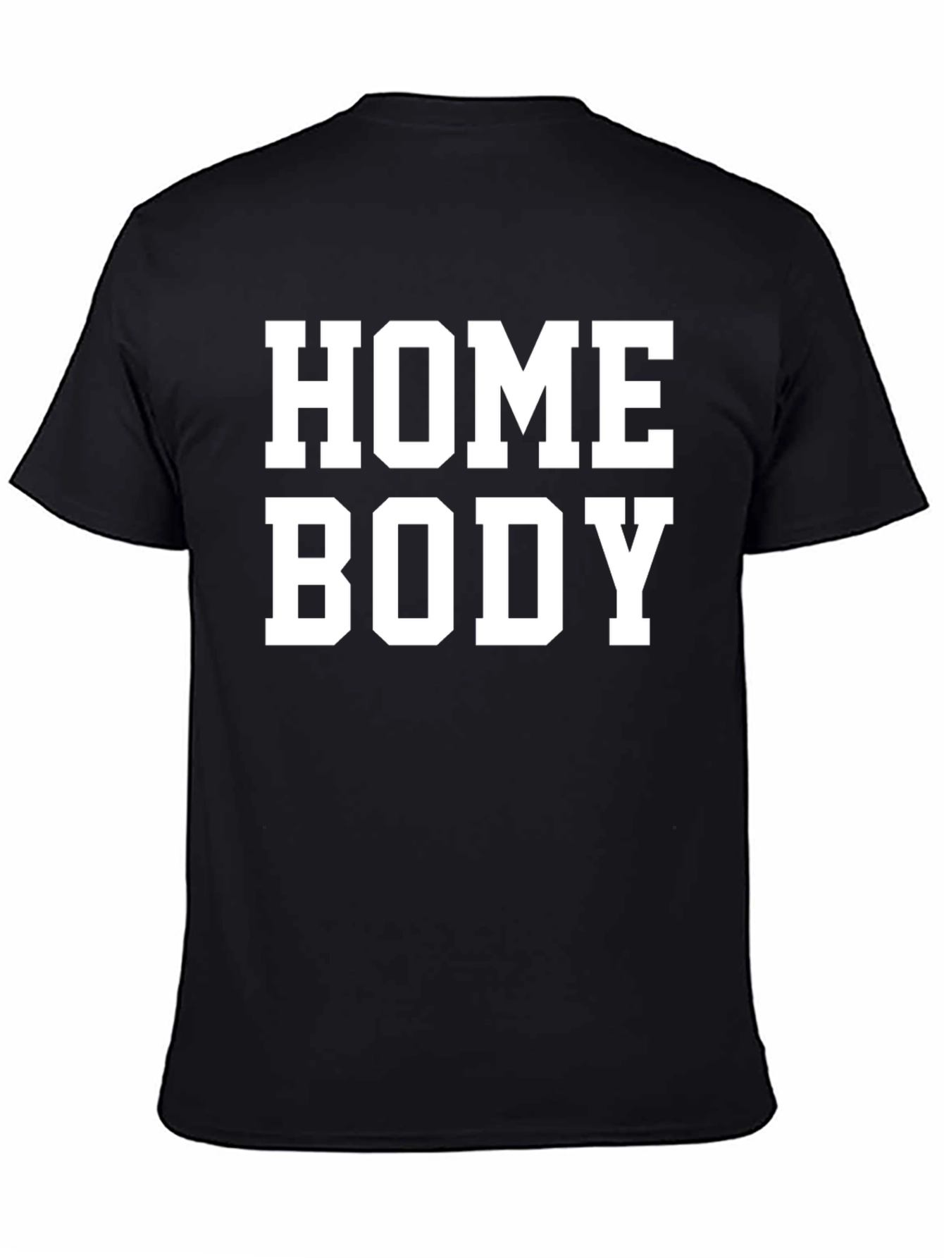 Black Homebody Graphic T-Shirt - Comfortable Casual Wear view 4