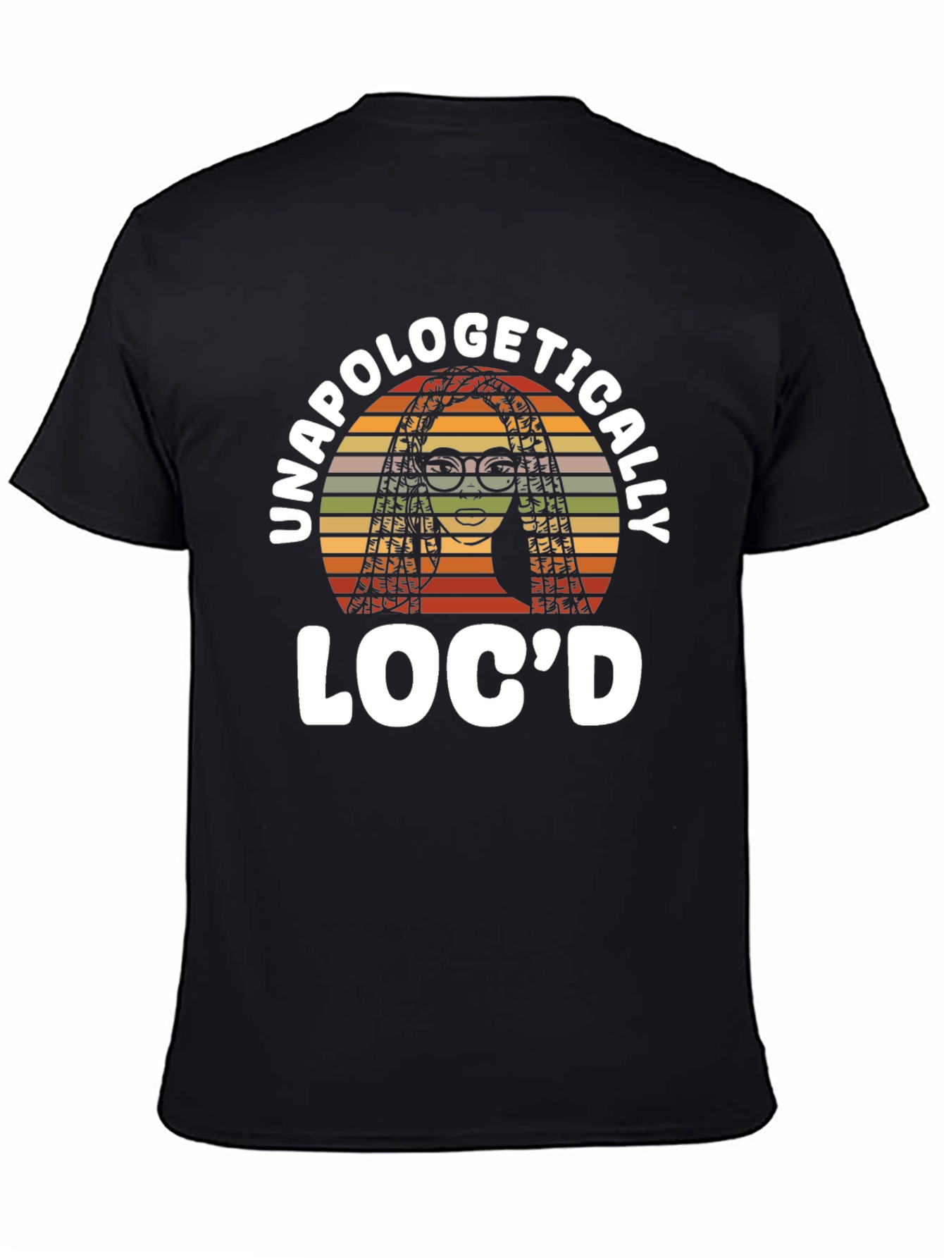 Black Unapologetically Loc'd Black T-Shirt view 4