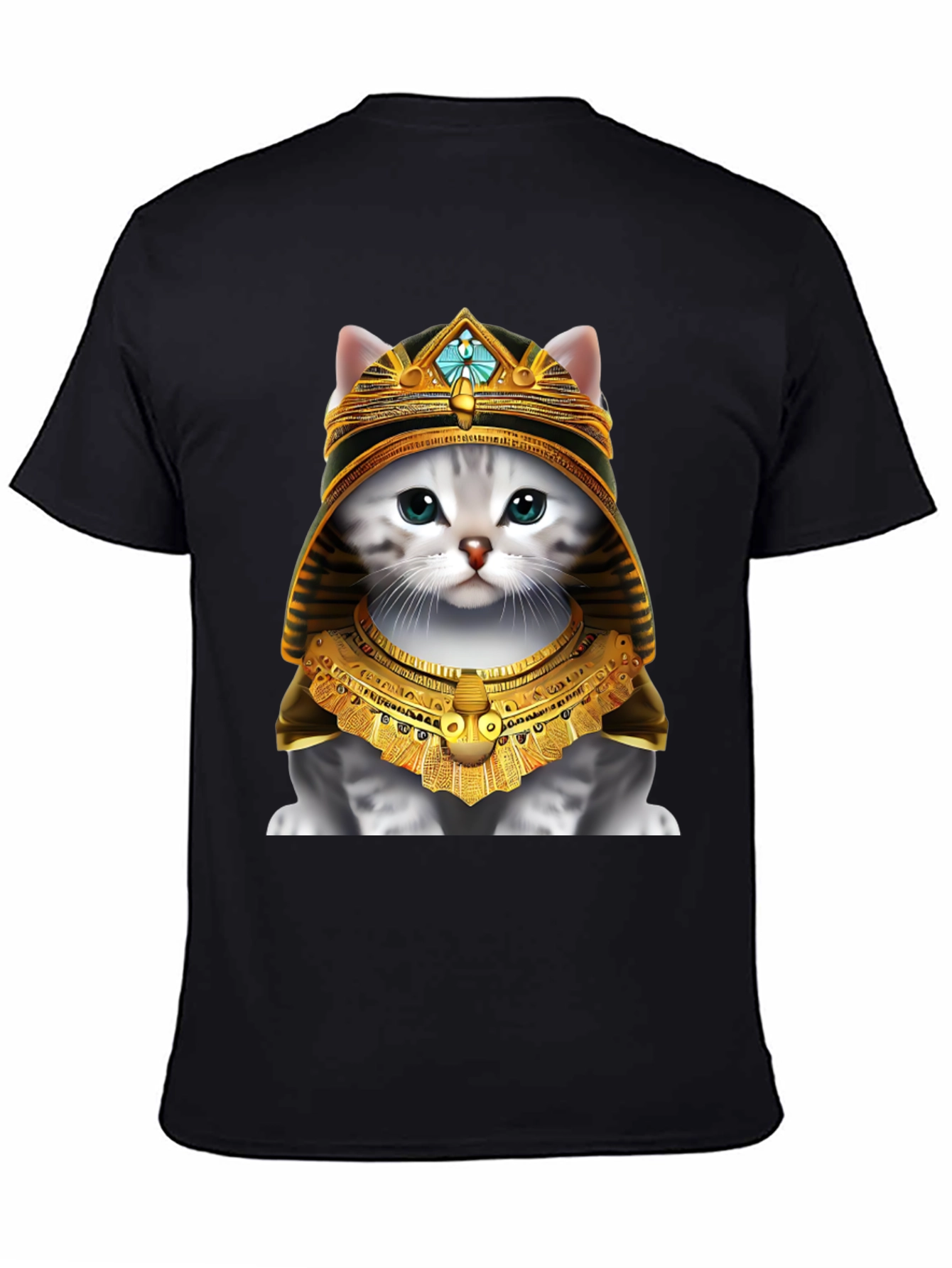 Black Pharaoh Cat T-Shirt view 4