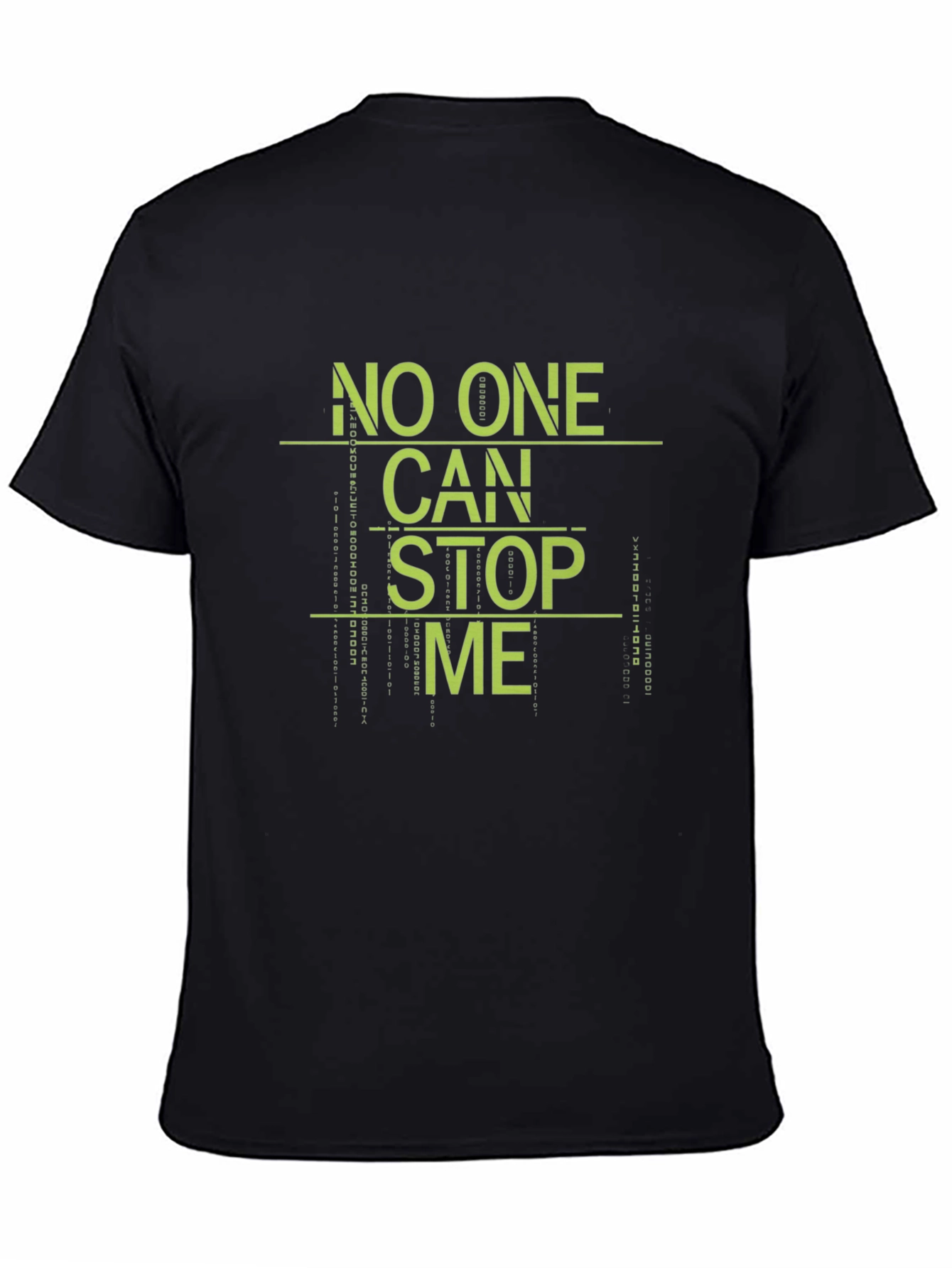 Black No One Can Stop Me Graphic Tee - Black view 4