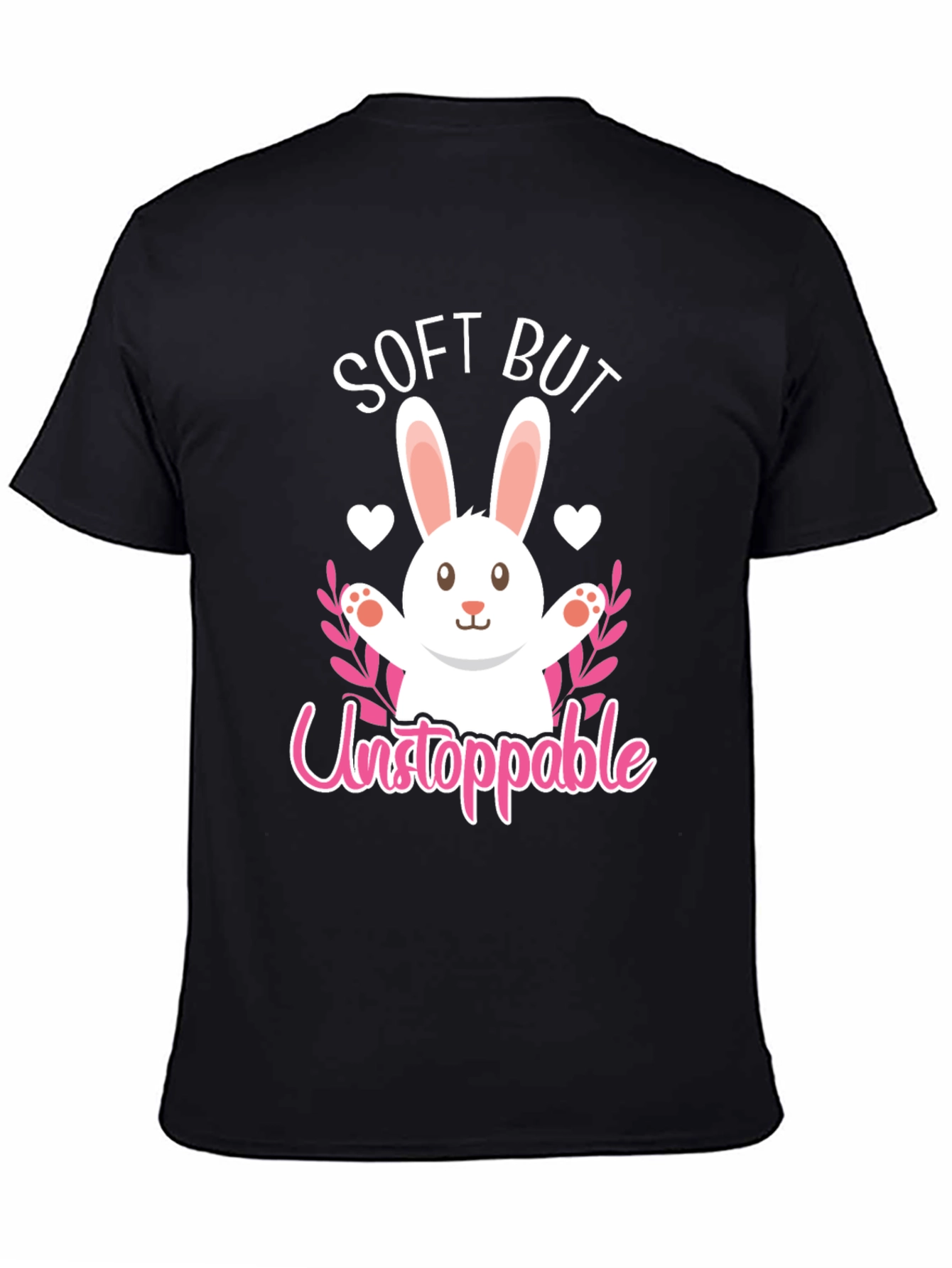 Soft But Unstoppable Bunny Graphic Tee - 4