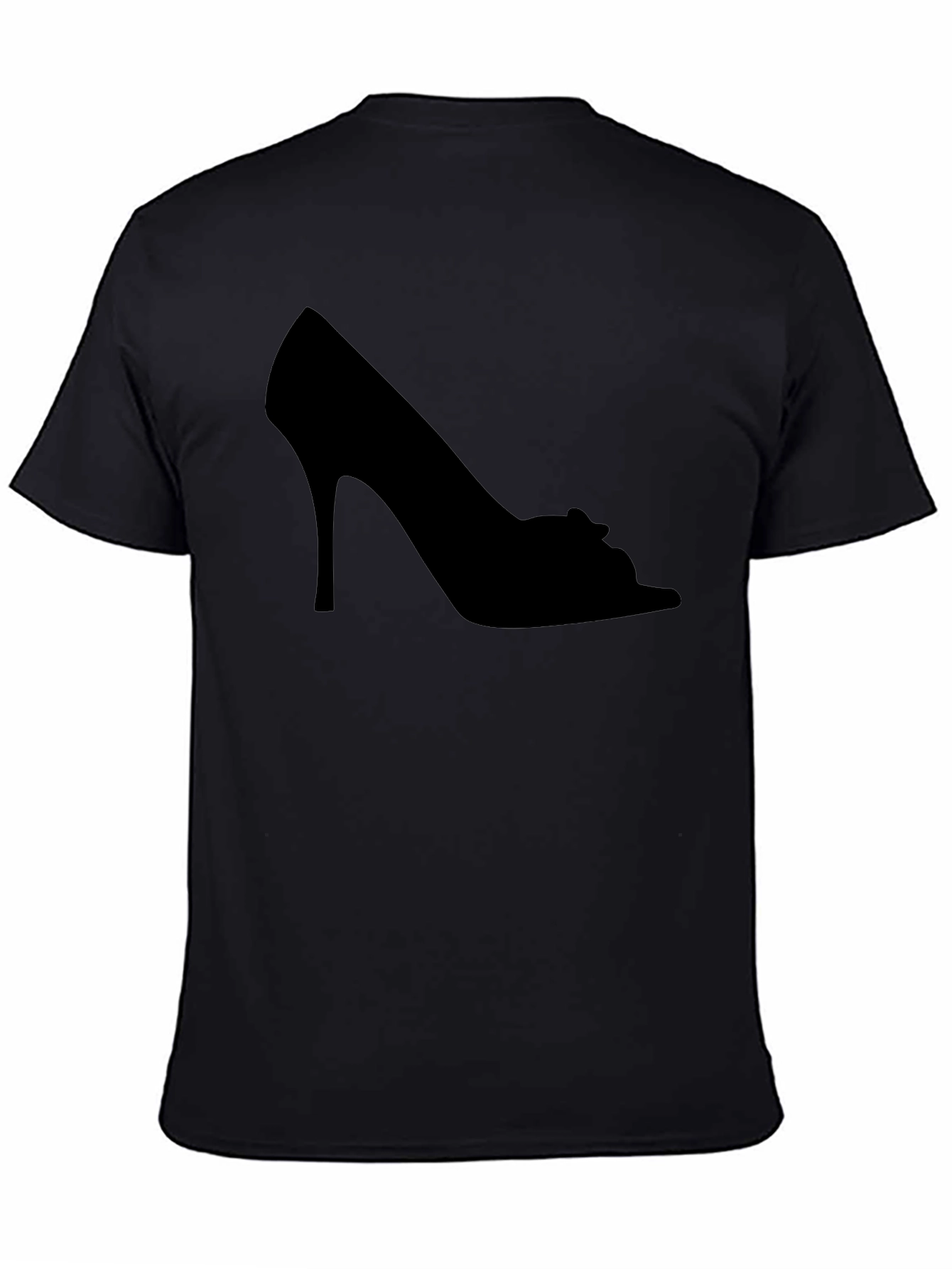 Black High Heel Silhouette T-Shirt view 4