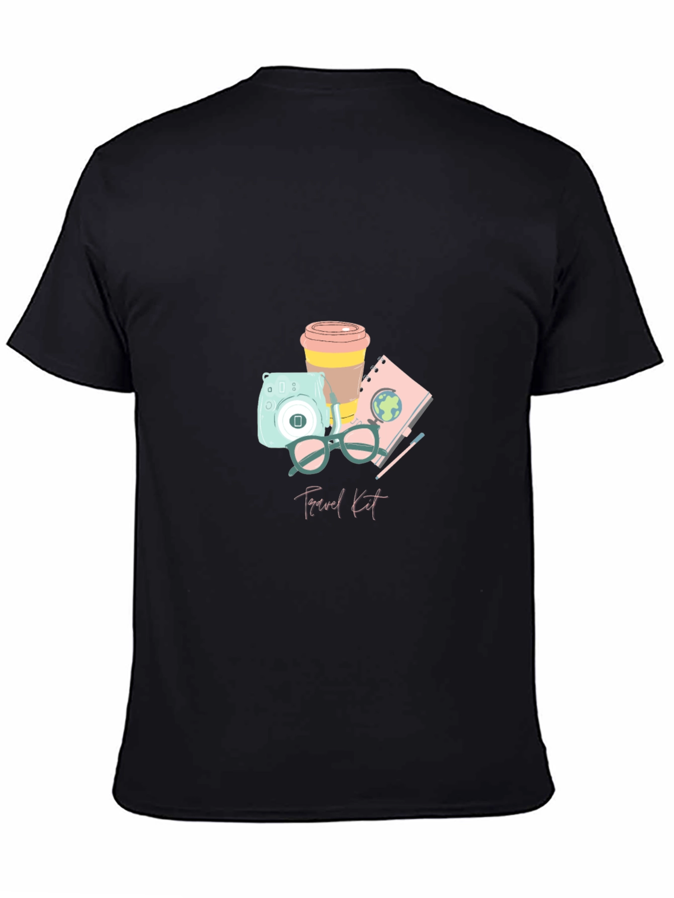 Black Travel Kit Graphic Tee - Vacation Ready! view 4