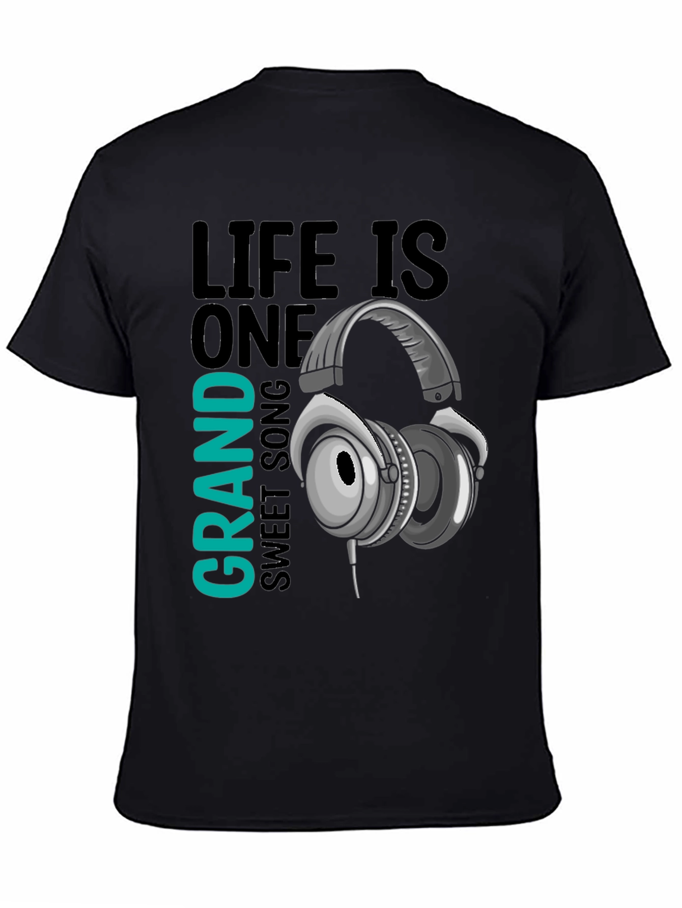 Black Life is One Grand Sweet Song Graphic Tee view 4