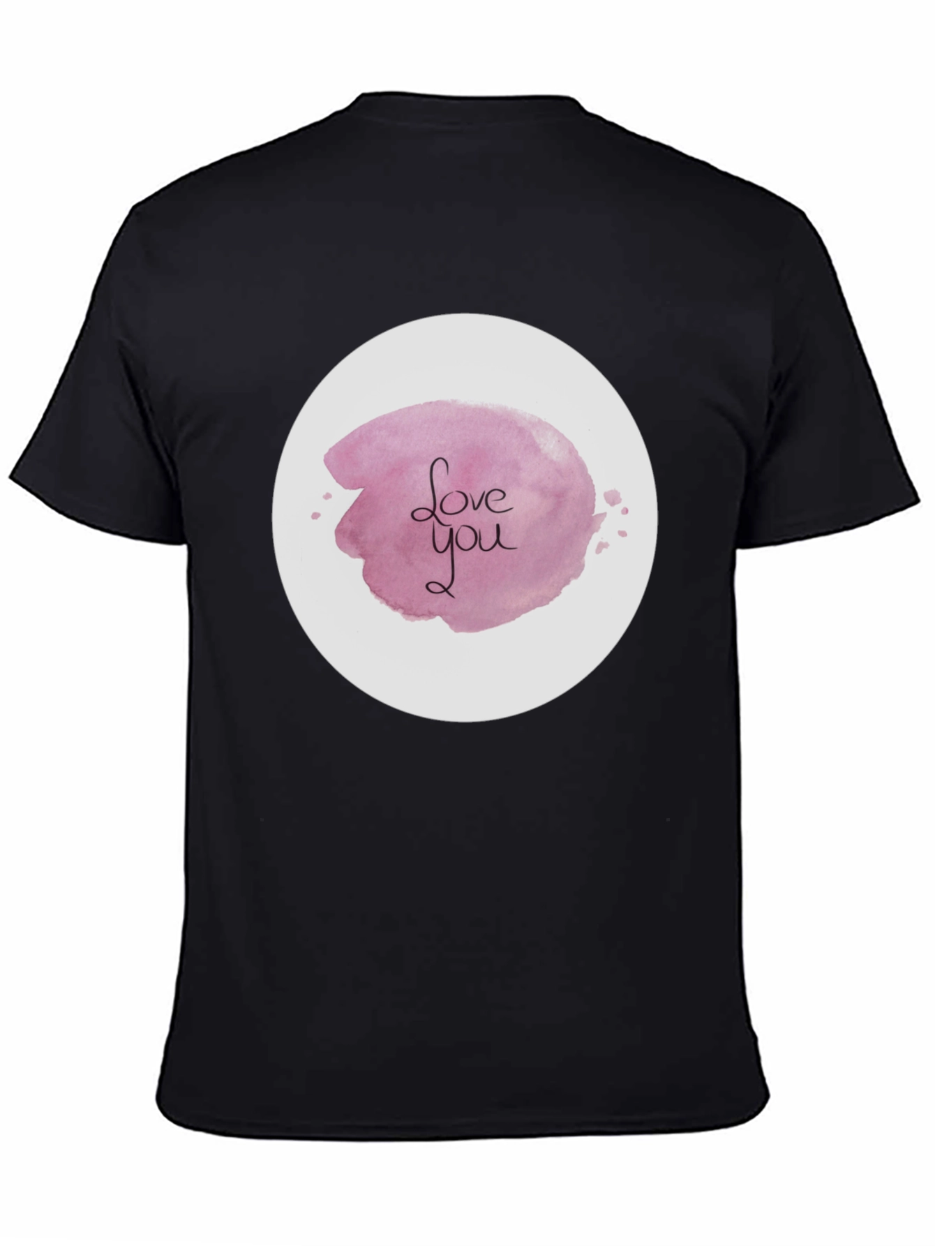 Black Love You Graphic Tee - Stylish Black Shirt view 4