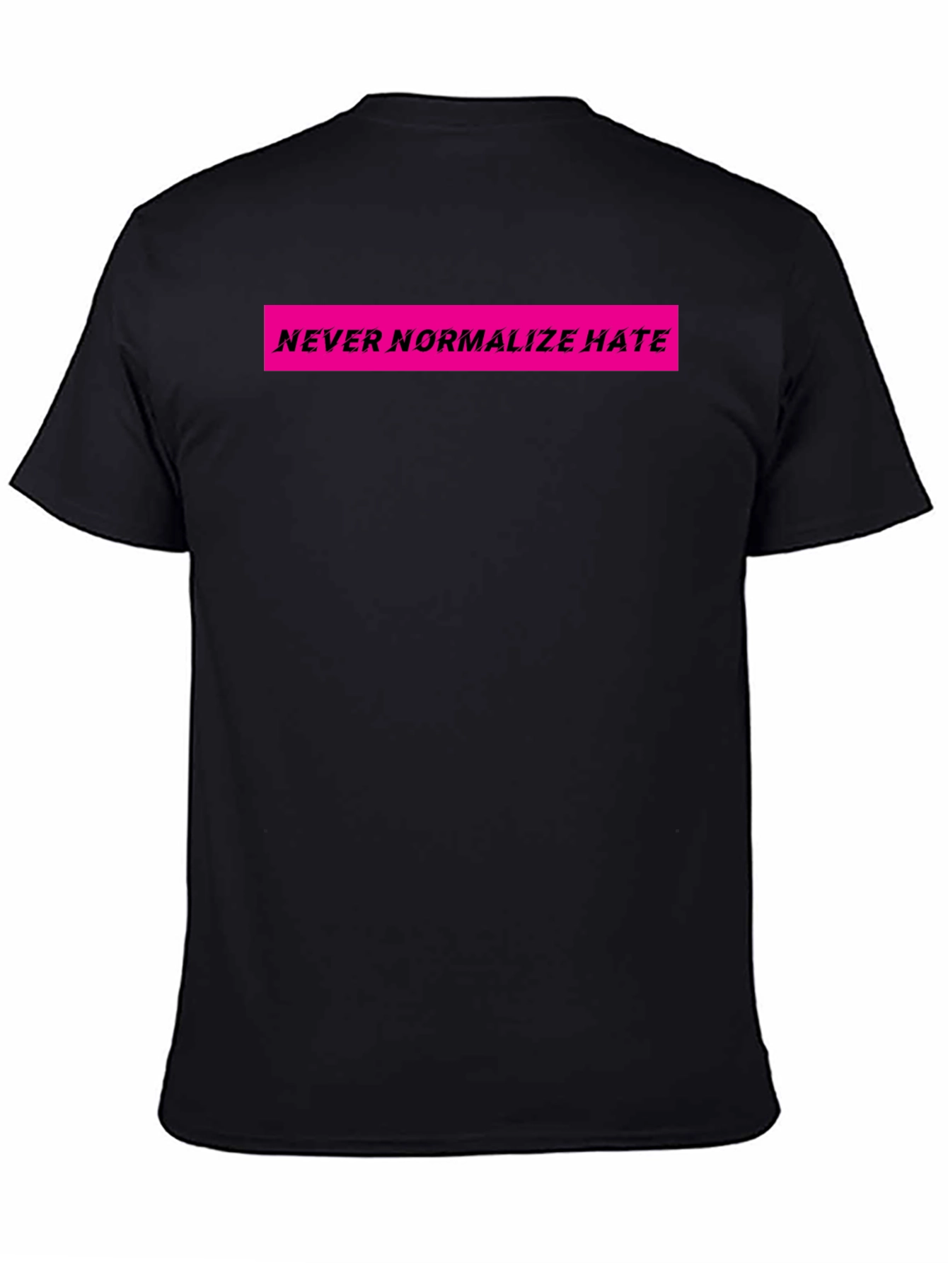 Black Never Normalize Hate Graphic Tee view 4