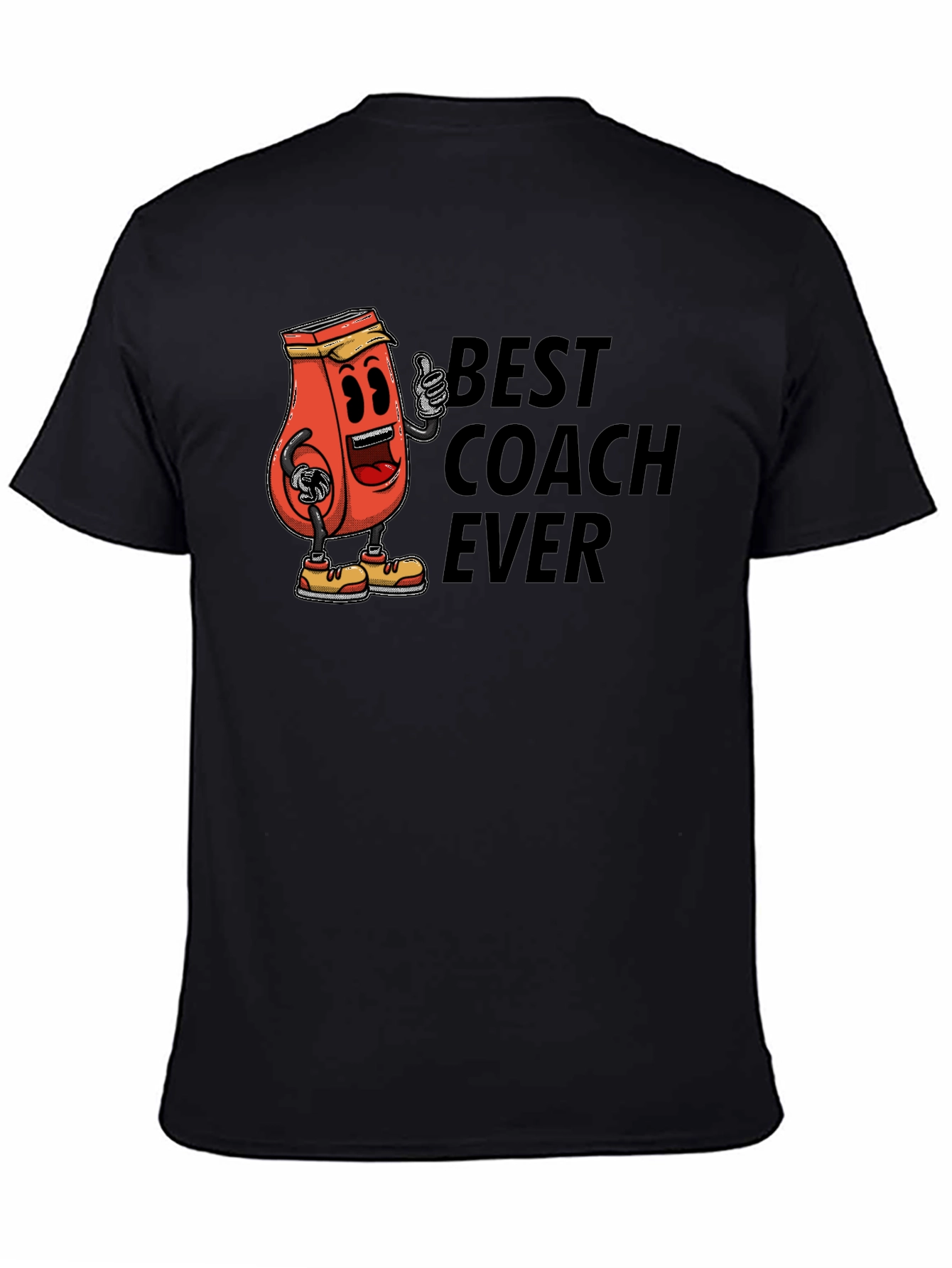 Black Best Coach Ever T-Shirt view 4