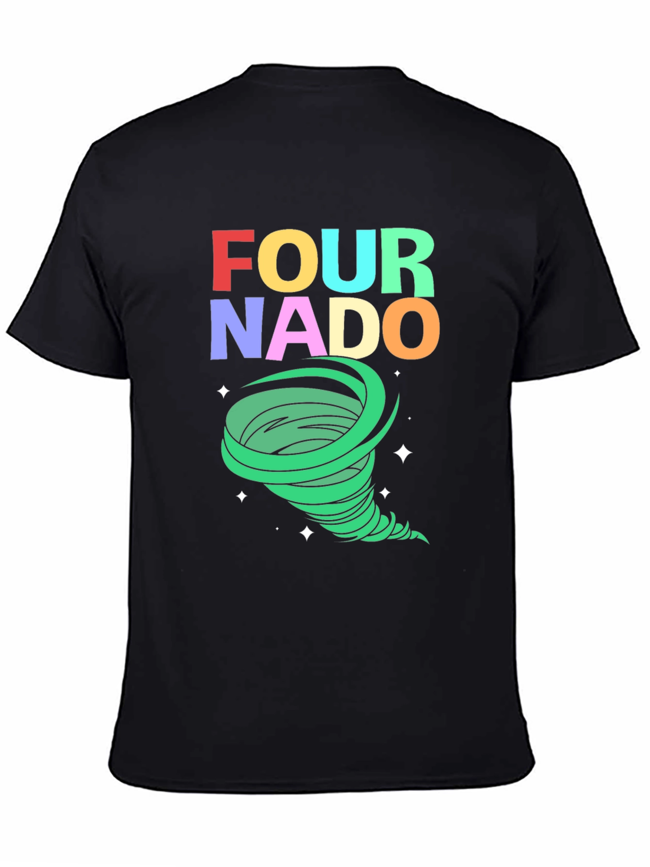 Black Fournado Graphic T-Shirt view 4