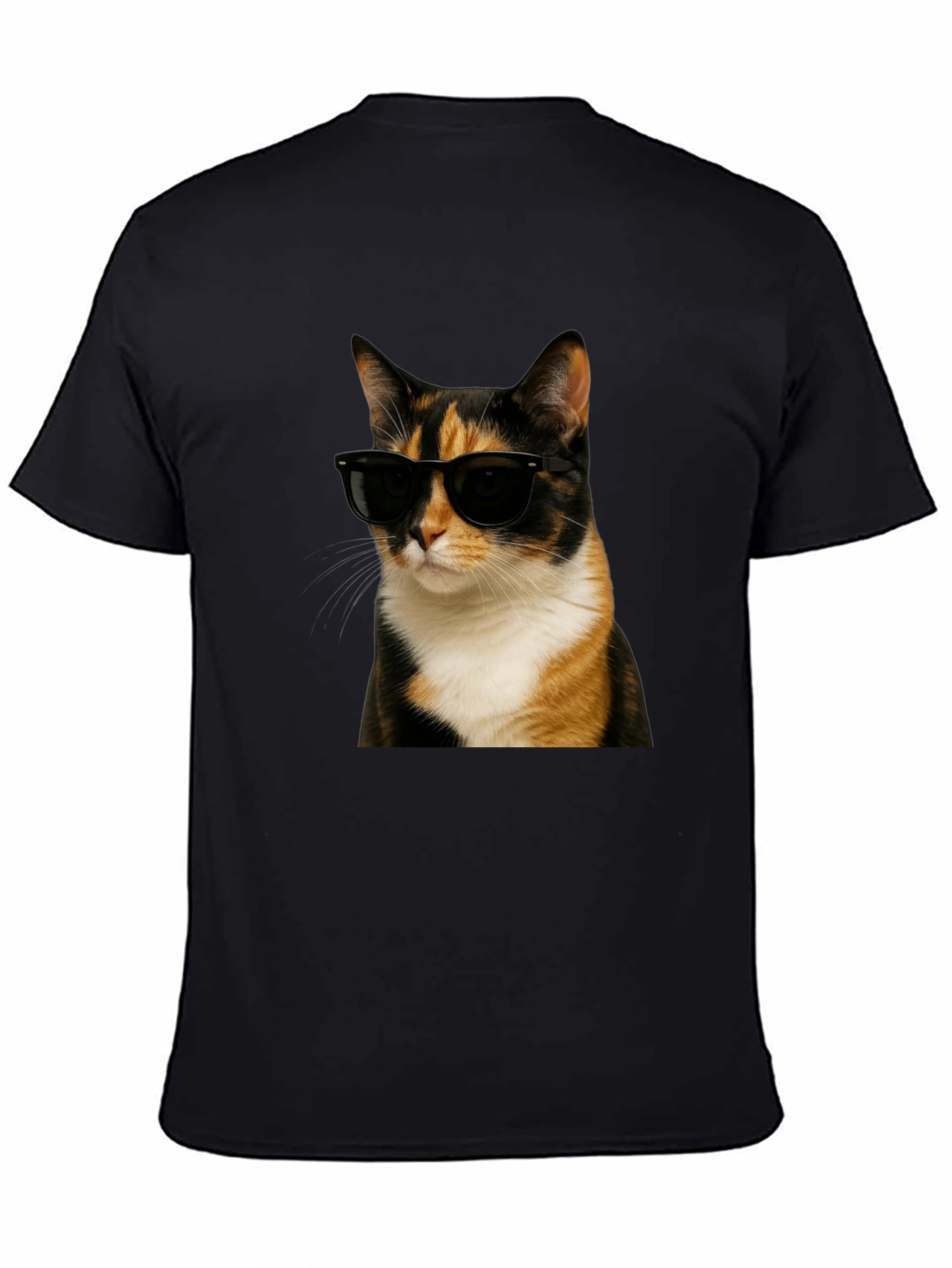 Black Cool Cat Graphic T-Shirt - Black view 4
