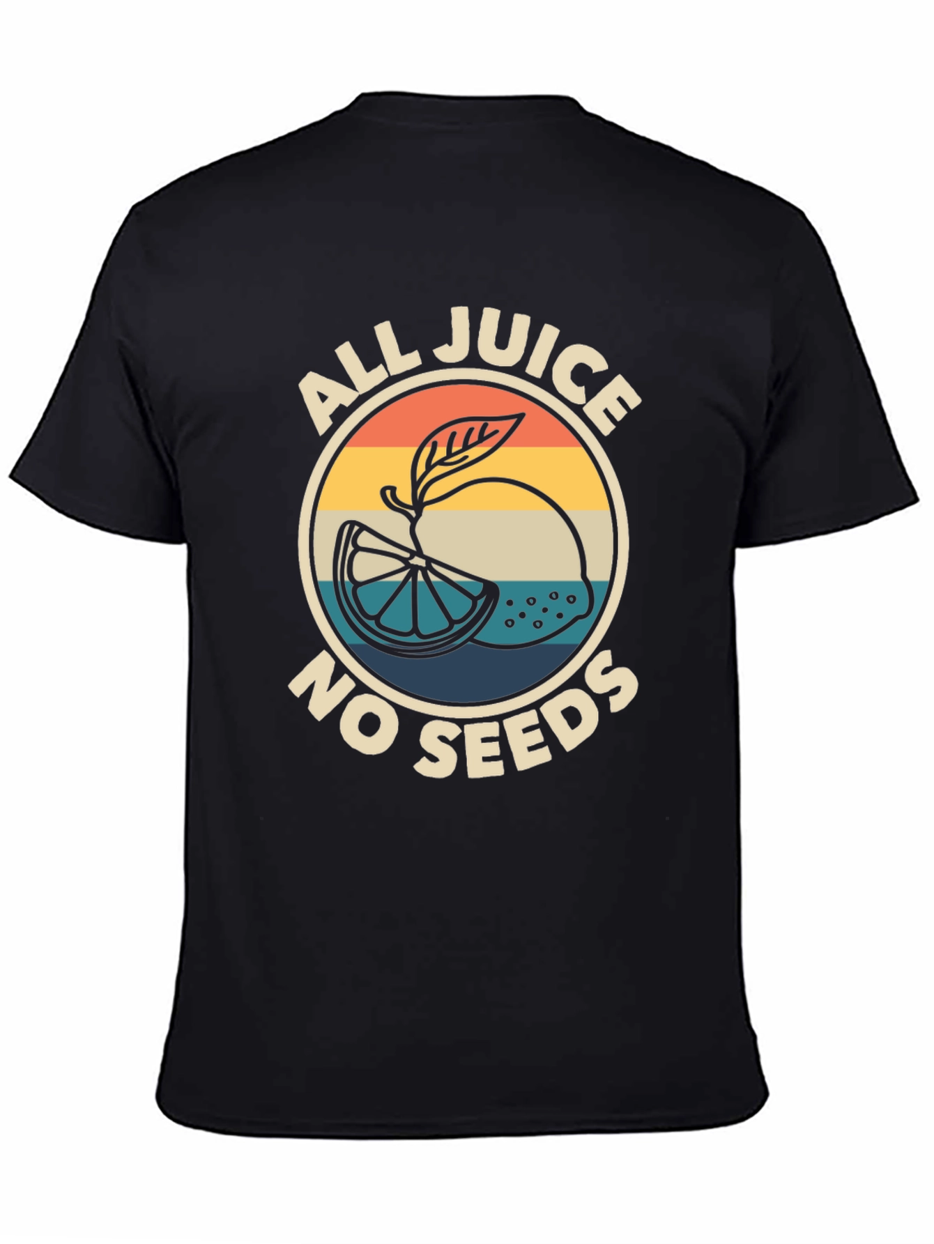 Black All Juice No Seeds Graphic Tee view 4
