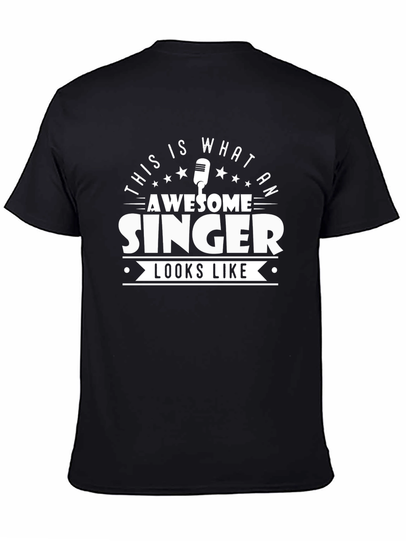 Awesome Singer Graphic Tee - Black Crewneck - 4