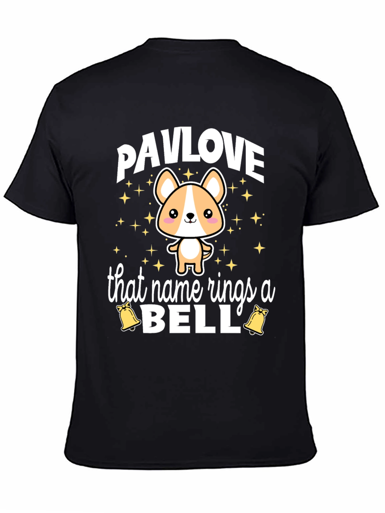 Black Pavlove Cute Dog Humor T-Shirt view 4