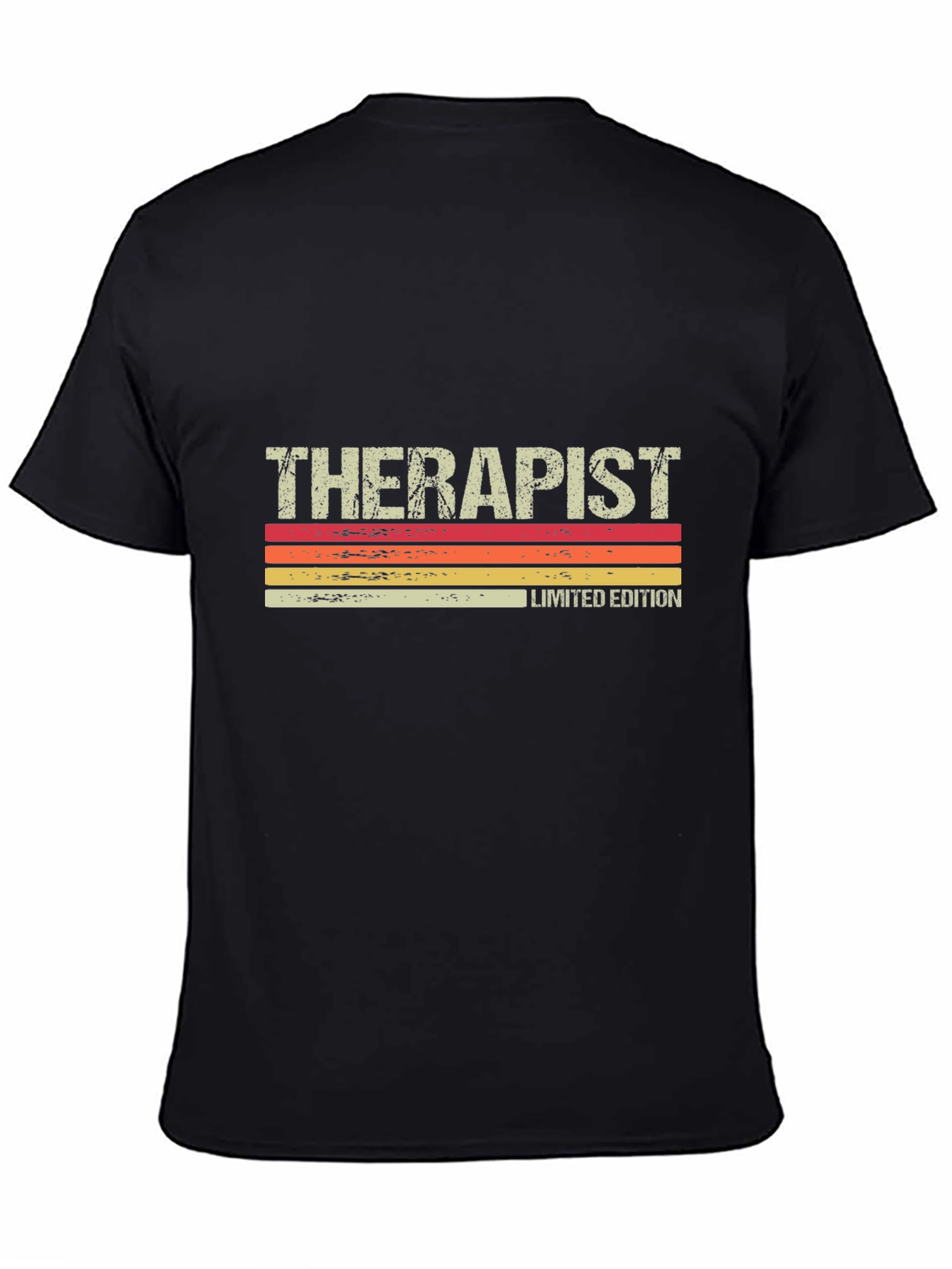 Black Therapist Limited Edition Retro T-Shirt view 4