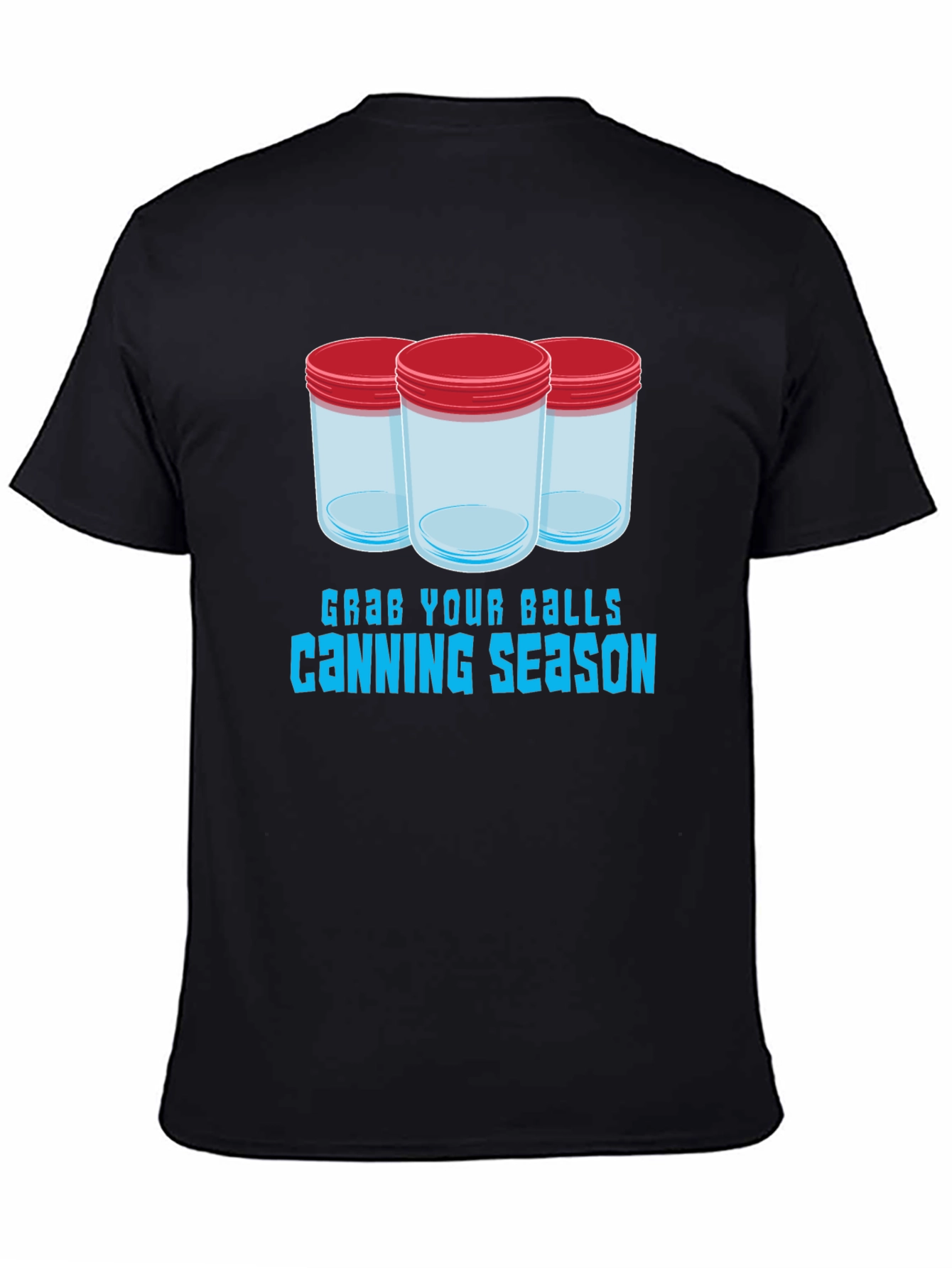 Black Grab Your Balls Canning Season T-Shirt view 4