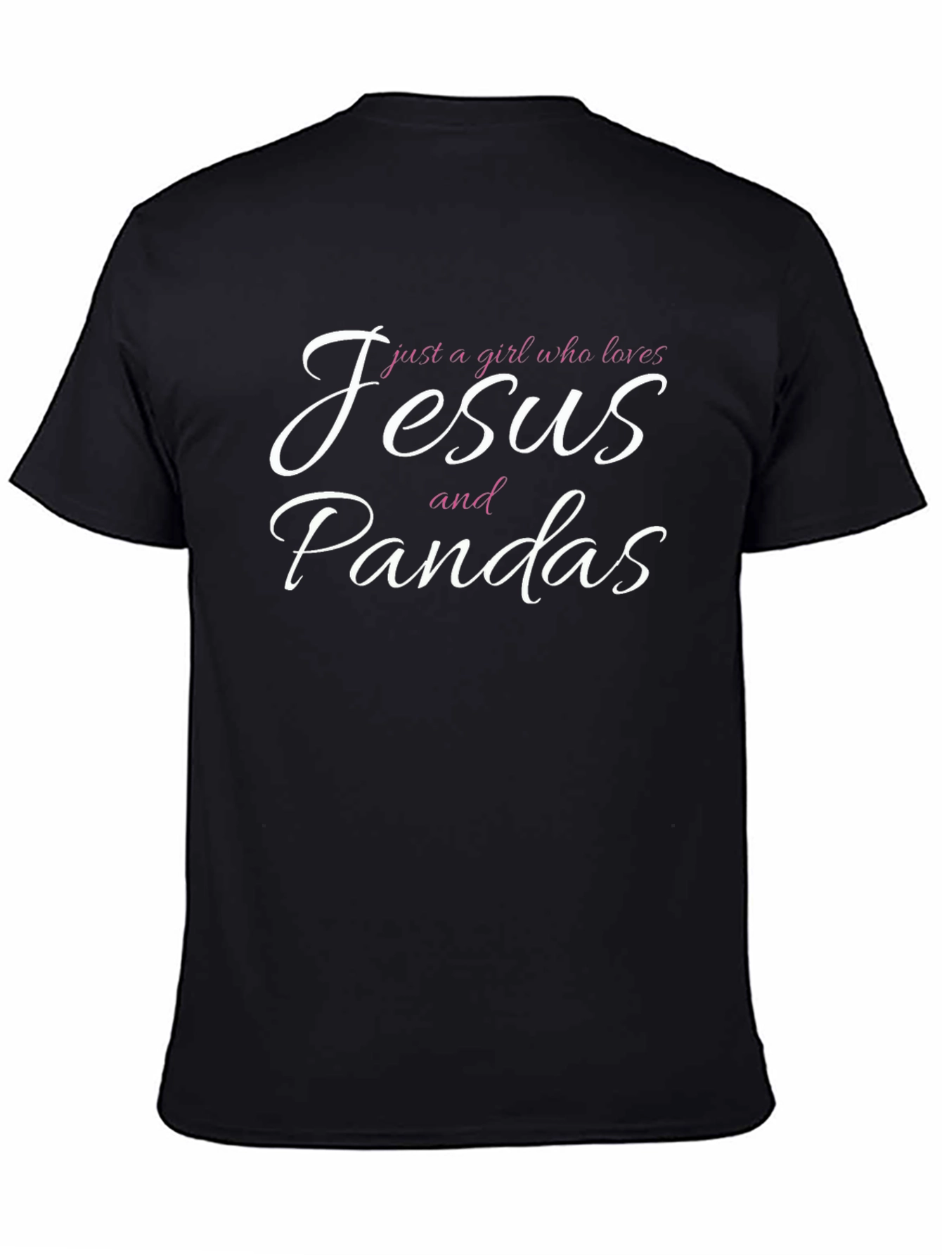 Black Jesus & Pandas T-Shirt - Girl Who Loves Tee view 4