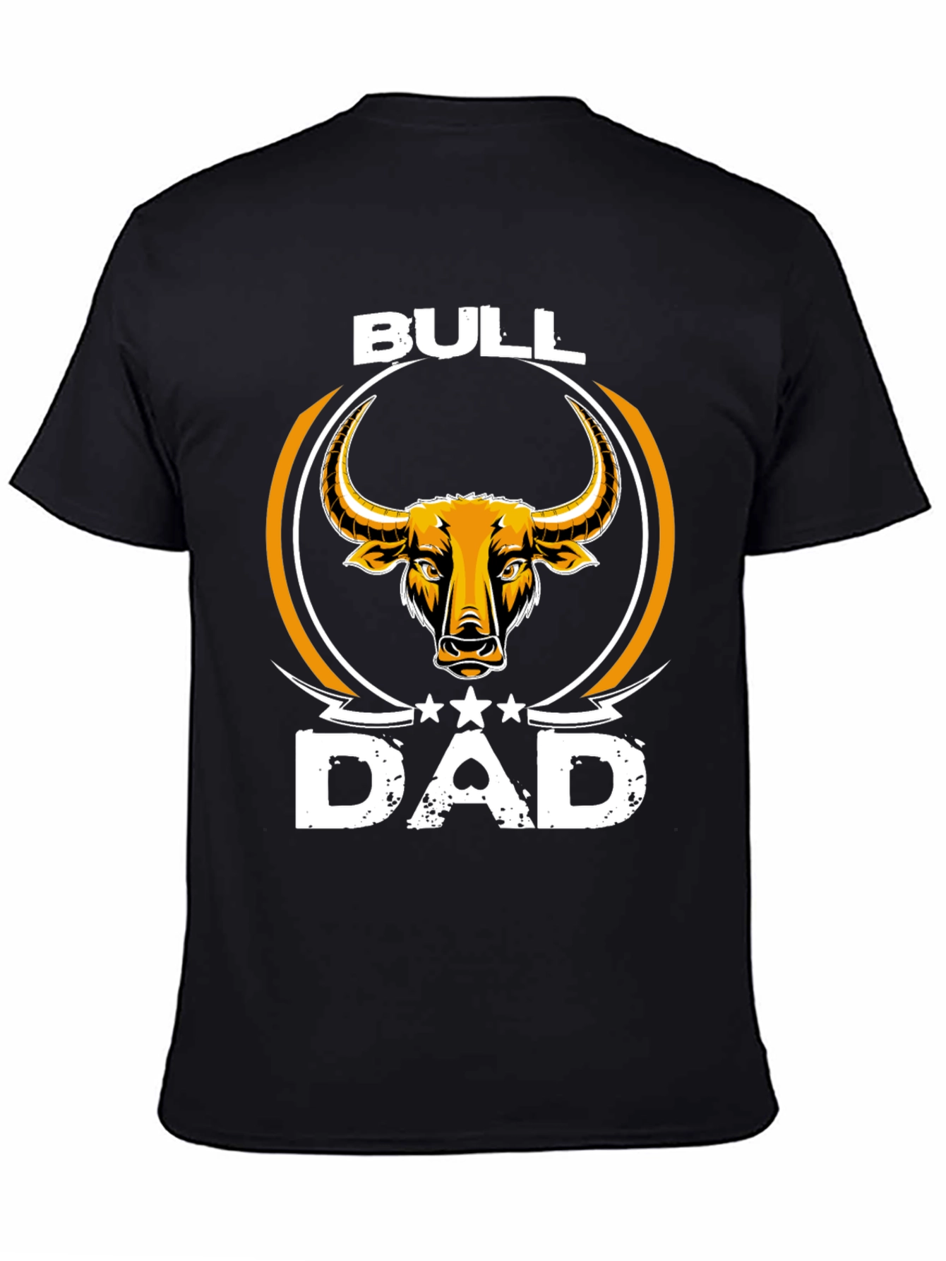 Black Bull Dad Graphic Tee - Stylish Father's Day Apparel view 4
