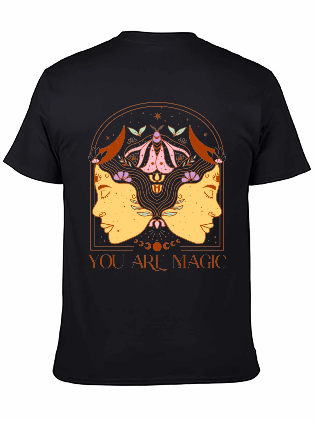 Black You Are Magic Graphic T-Shirt view 4