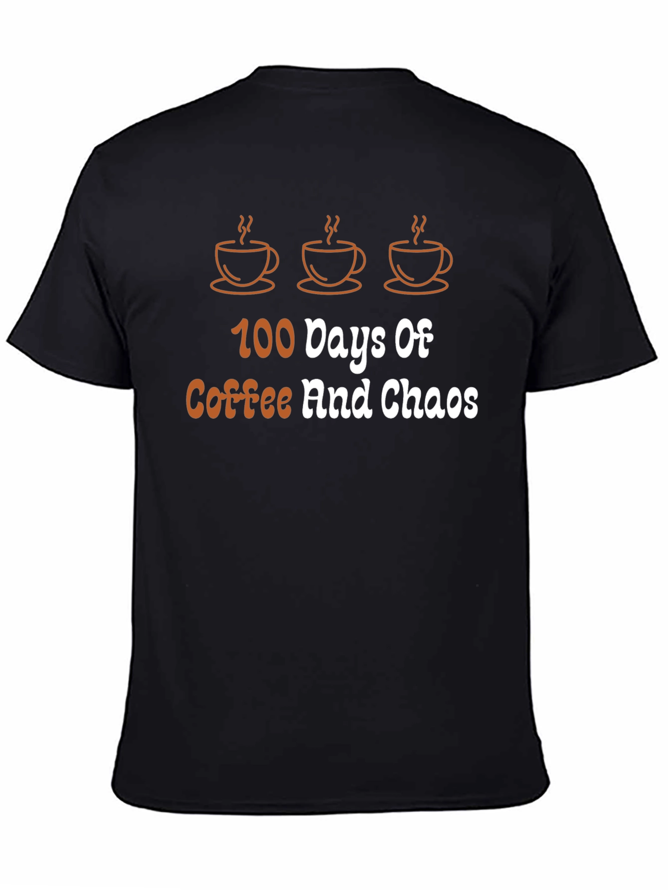 Black Coffee & Chaos Black T-Shirt view 4