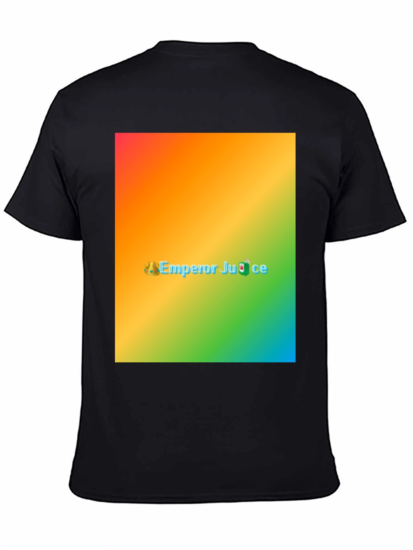 Black Emperor Juice Rainbow T-Shirt - Novelty Graphic Tee view 4