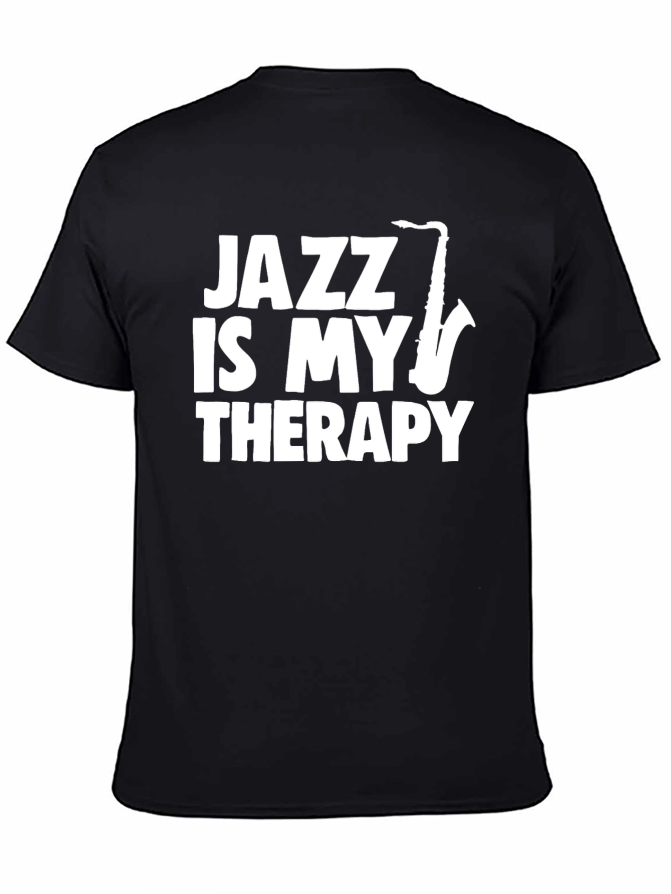 Black Jazz Is My Therapy Graphic T-Shirt view 4